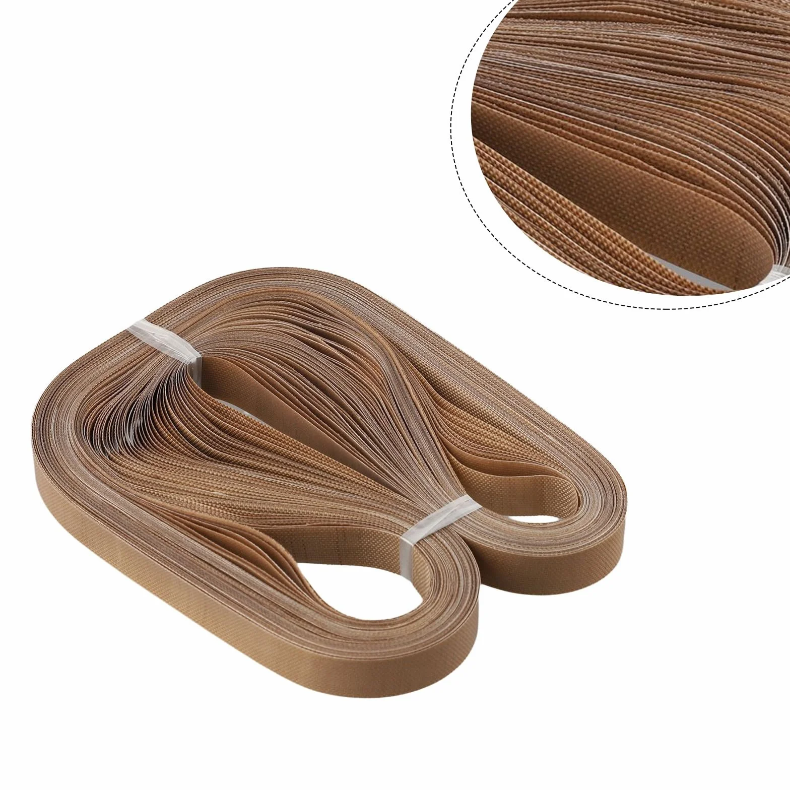 Ekonomiczne rozwiązanie Kup zestaw 50 pasów PTFE odpowiednich do niezawodności maszyn uszczelniających FR900/fr770 w operacjach (750 x 15 mm)