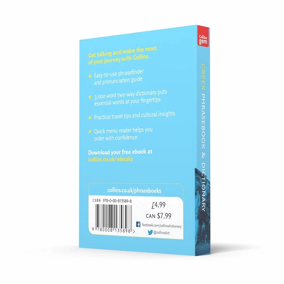 Collins Greek Phrasebook and Dictionary Gem Edition: Essential phrases and words in a mini, travel-sized format