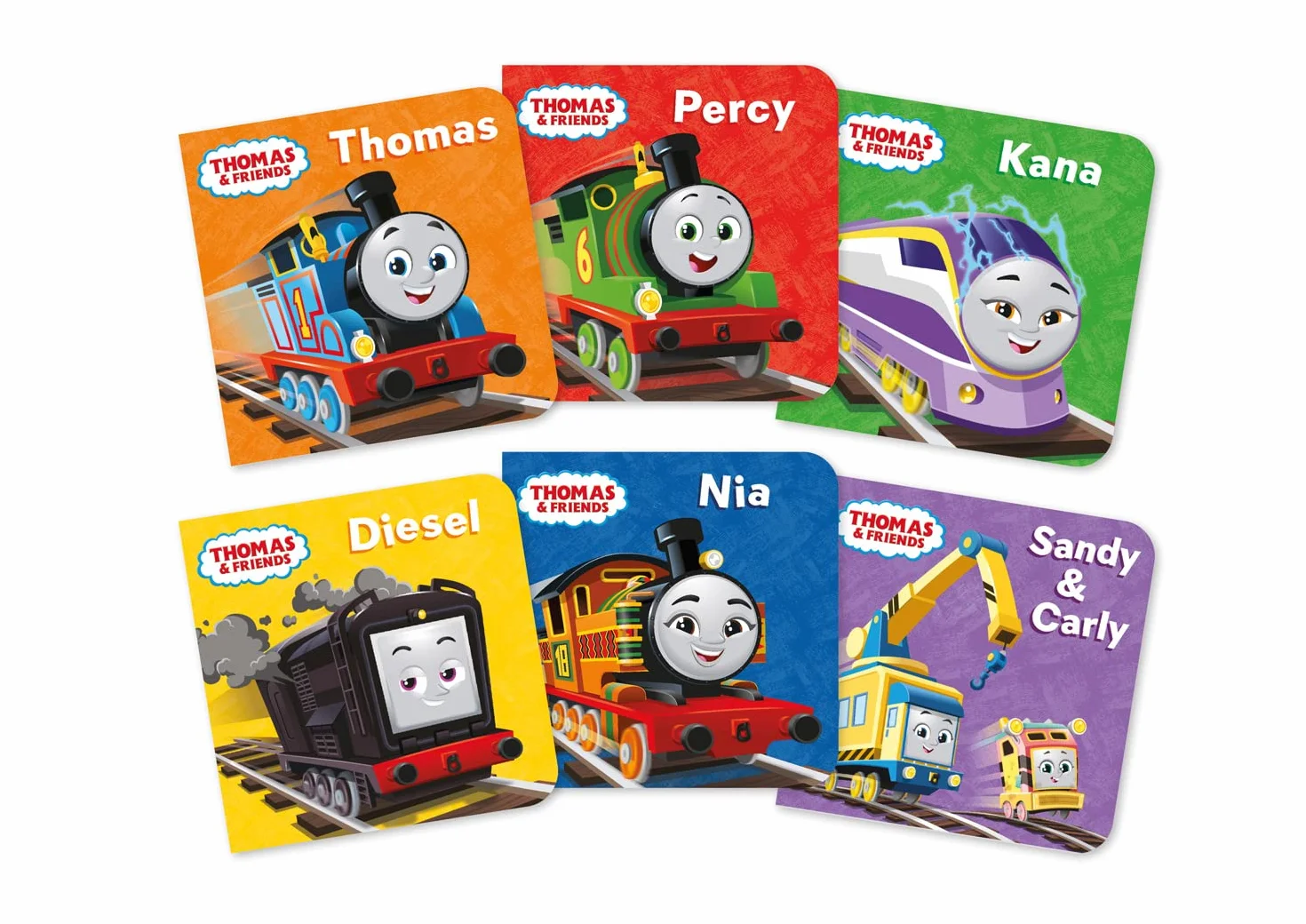 Thomas & Friends: Pocket Library: Six Pocket-Sized Illustrated Story Board Books in a Handy Slipcase - Perfect to Entertain Young Train Fans When Out And About