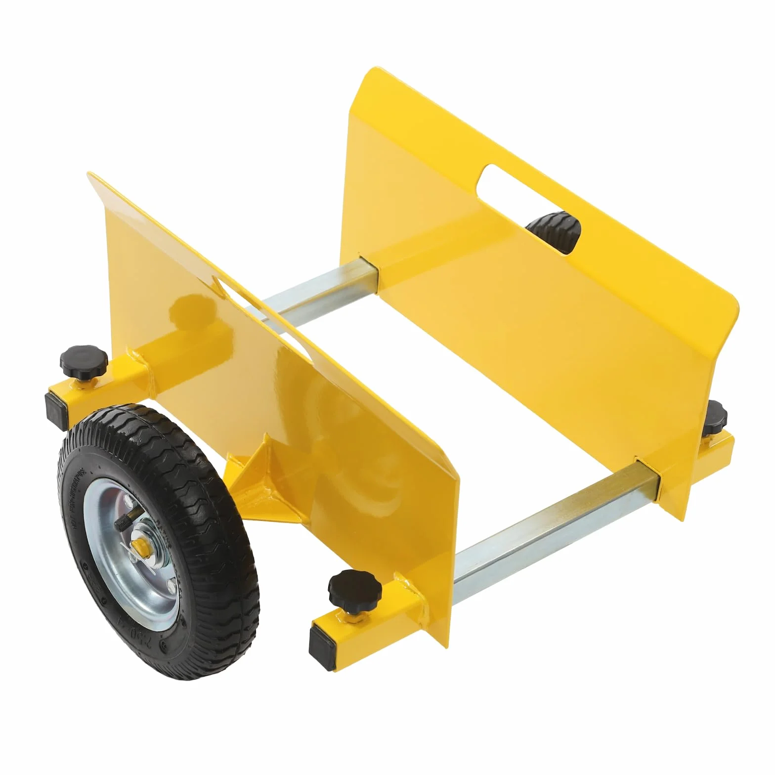 Wózek z płytami, wózek transportowy, 8 cali, gumowe koła 250-300 kg, wałek do płyt 0-23 cm, regulowany obszar ściany bocznej, wózek zaciskowy (żółty)