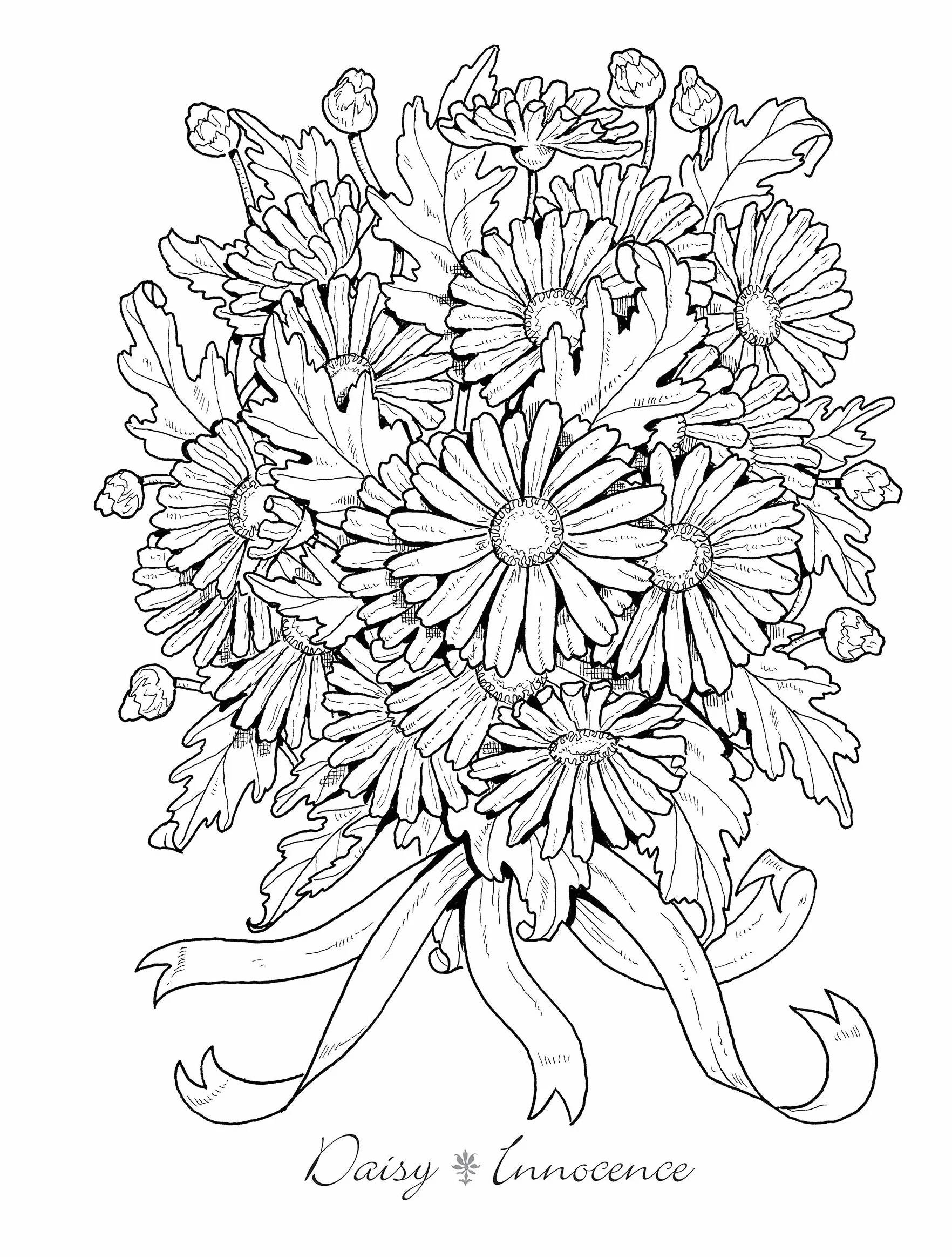 Creative Haven the Beautiful Language of Flowers Coloring Book
