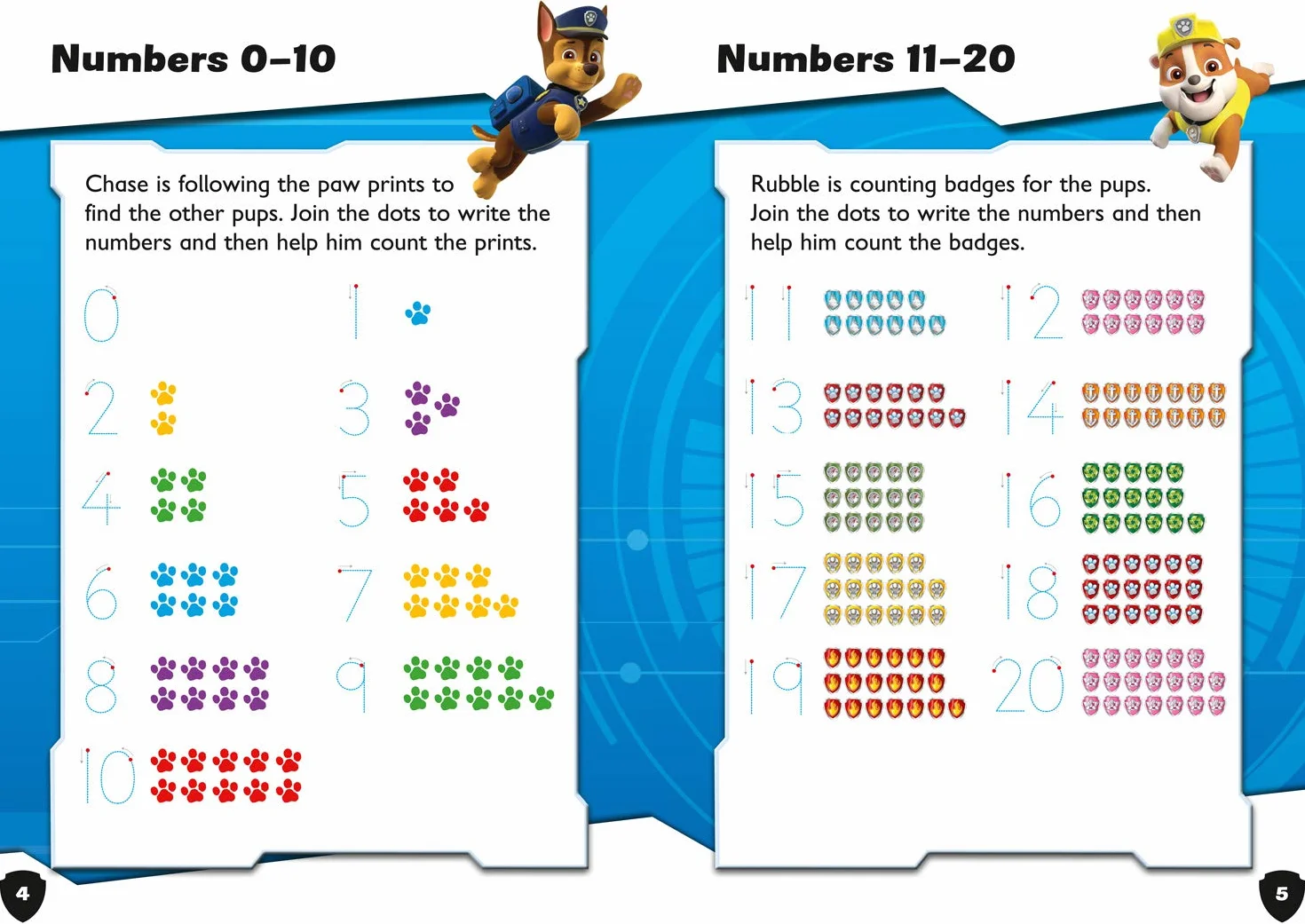 PAW Patrol First Counting Activity Book: Have fun learning to read, write and count with the PAW Patrol pups