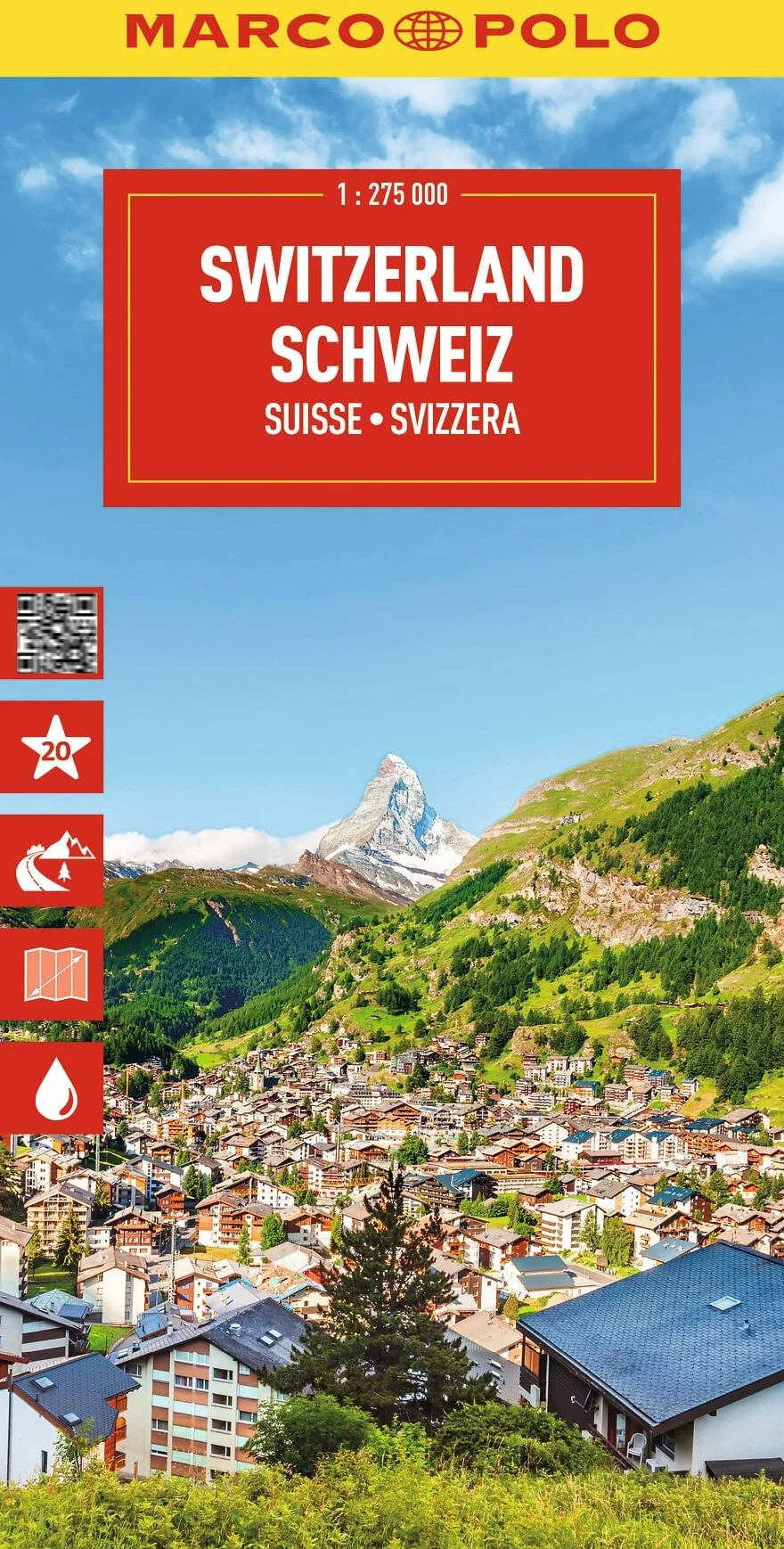 MARCO POLO Reisekarte Schweiz 1:275.000: Straßenkarte und Autokarte mit sehenswerten Strecken, Highlights und digitaler Erweiterung