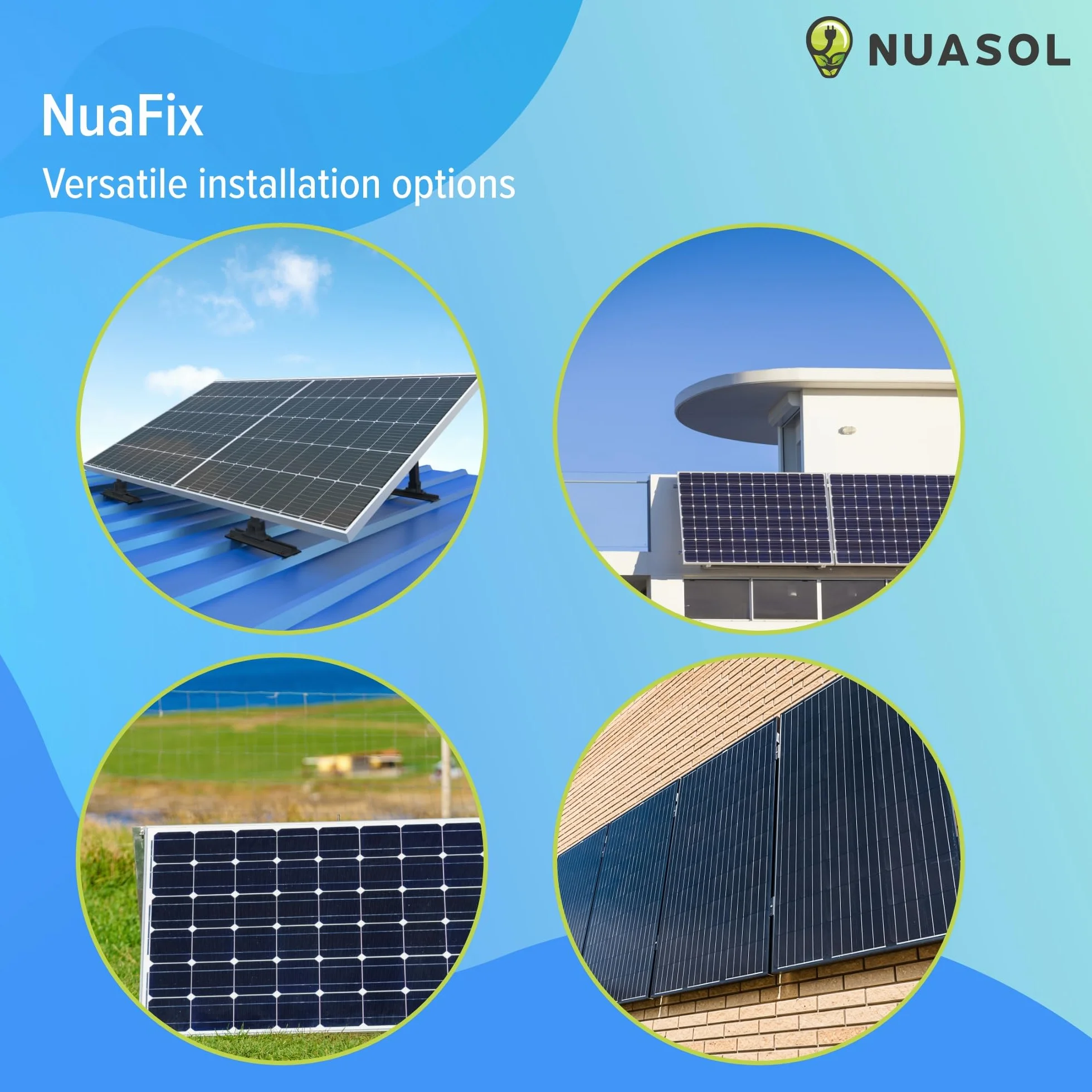Uchwyt do paneli słonecznych PV 28 cali / 72 cm | zestaw 2 uchwytów do modułu solarnego do elektrowni balkonowej z aluminium | zawieszenie płaskiego dachu PV regulowane 0-90° | w zestawie
