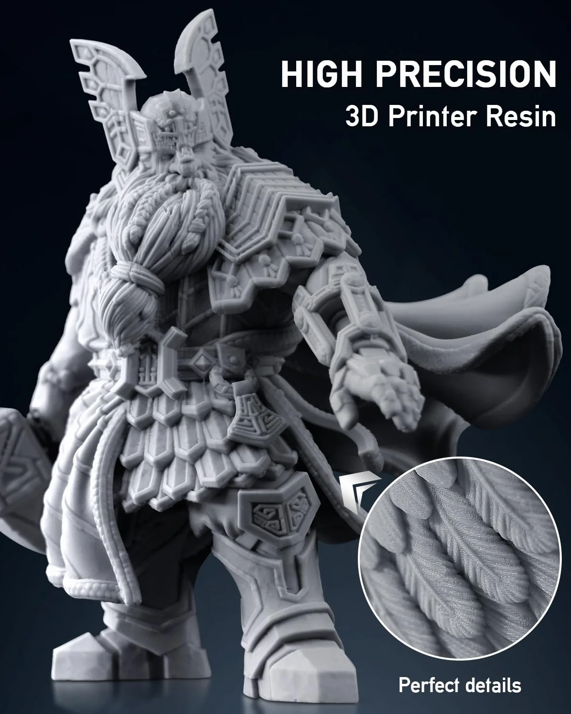 SUNLU Żywica ABS-Like do drukarki 3D 3KG, szybka żywica utwardzana UV 405 nm do druku 3D LCD/DLP/SLA, nie kruche i wysoka precyzja, szara 3000 g