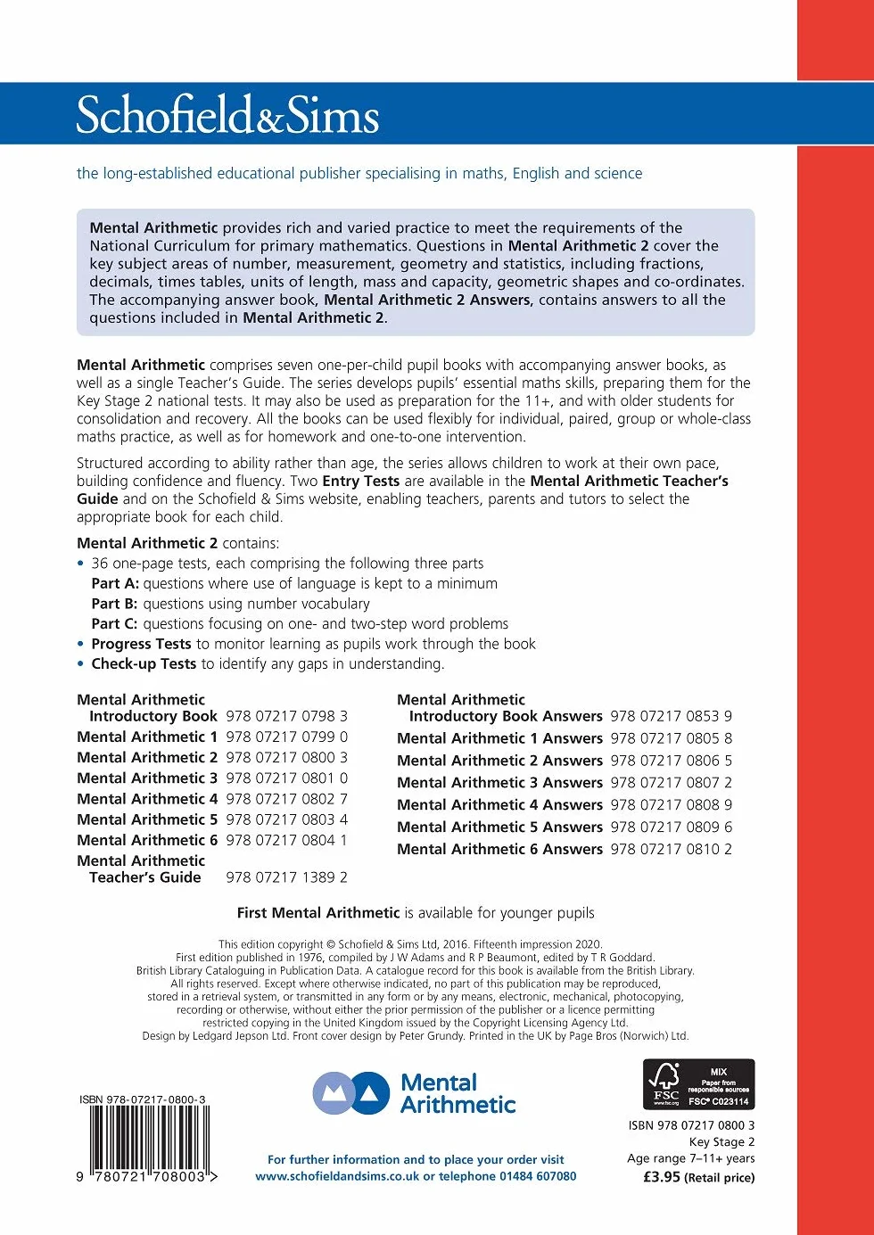 Mental Arithmetic Book 2: KS2 Maths, Year 4, Ages 8-9