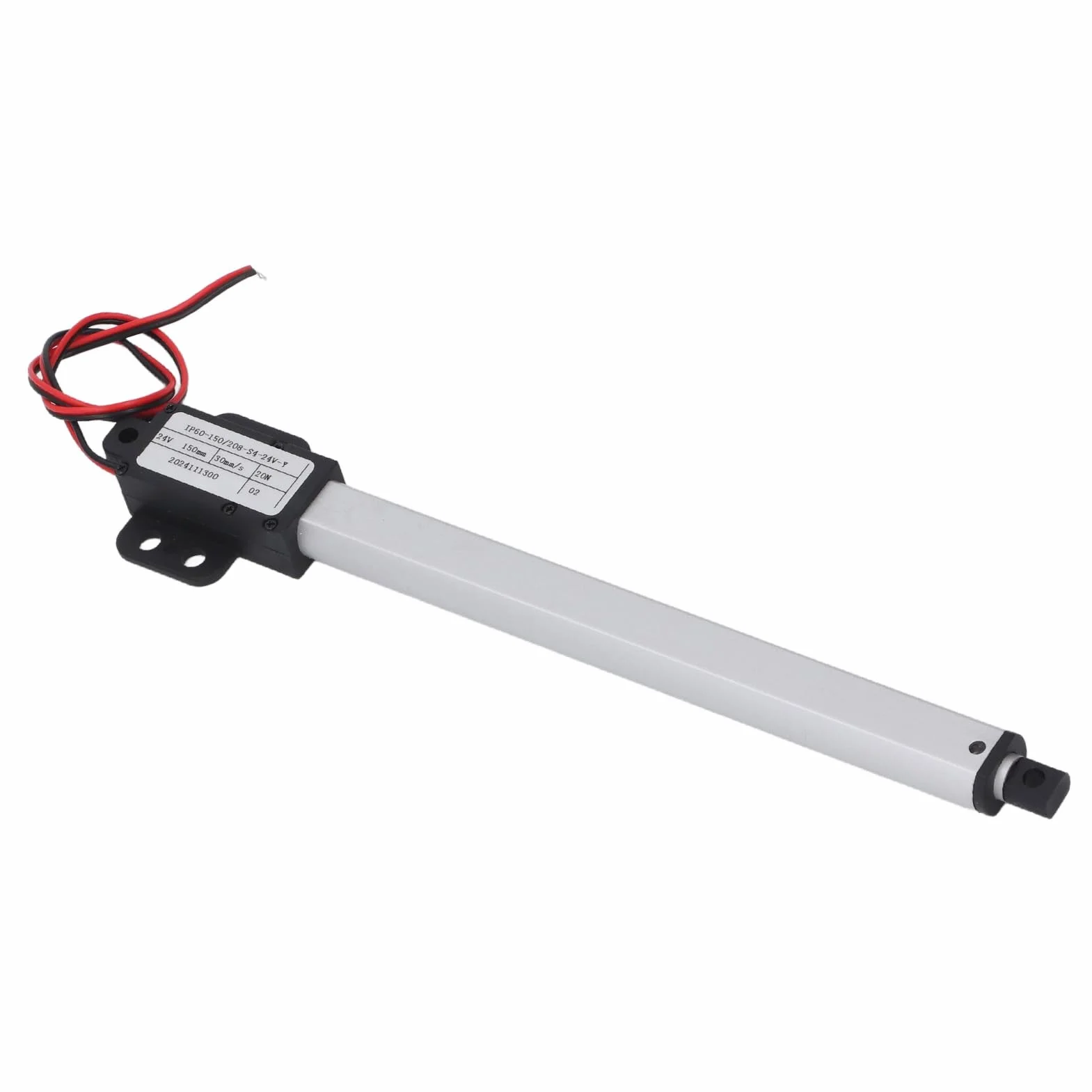 Elektryczny Siłownik Liniowy DC24V 150mm Skoku 20N Ciąg 30mm/s Automatyczny Teleskopowy Siłownik Liniowy