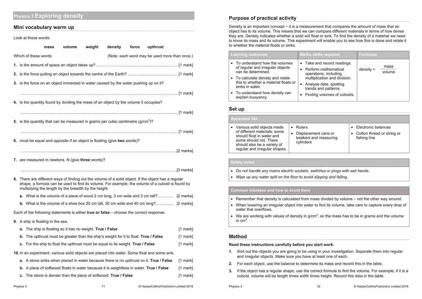 Key Stage 3 Science Lab Book: Get ready for AQA GCSE (9–1)