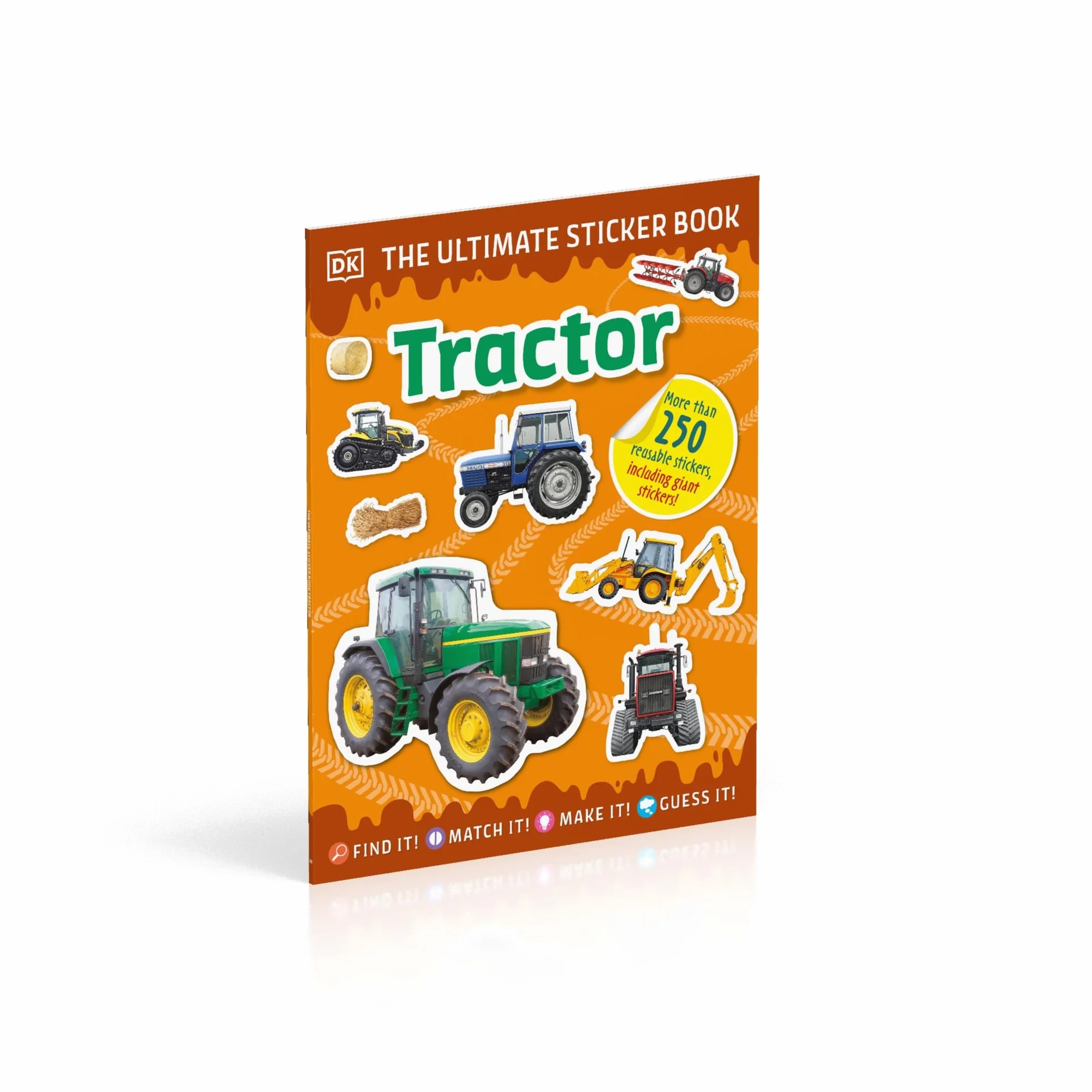 Ultimate Sticker Book Tractor: More than 250 Reusable Stickers of Farm Vehicles and Machinery