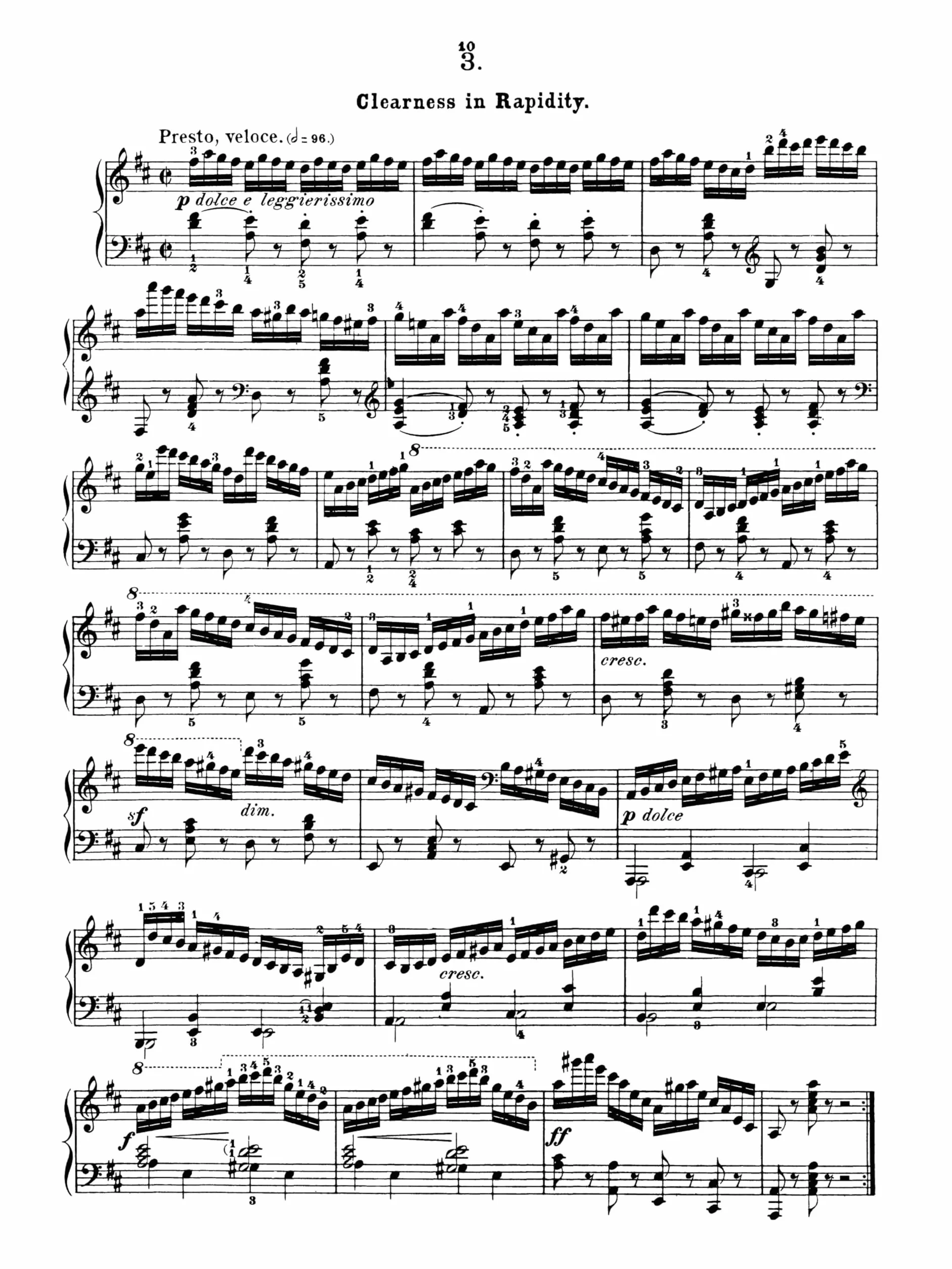 Carl czerny: the art of finger dexterity op.740 (complete) piano: Schirmer Library of Classics Volume 154 Piano Technique