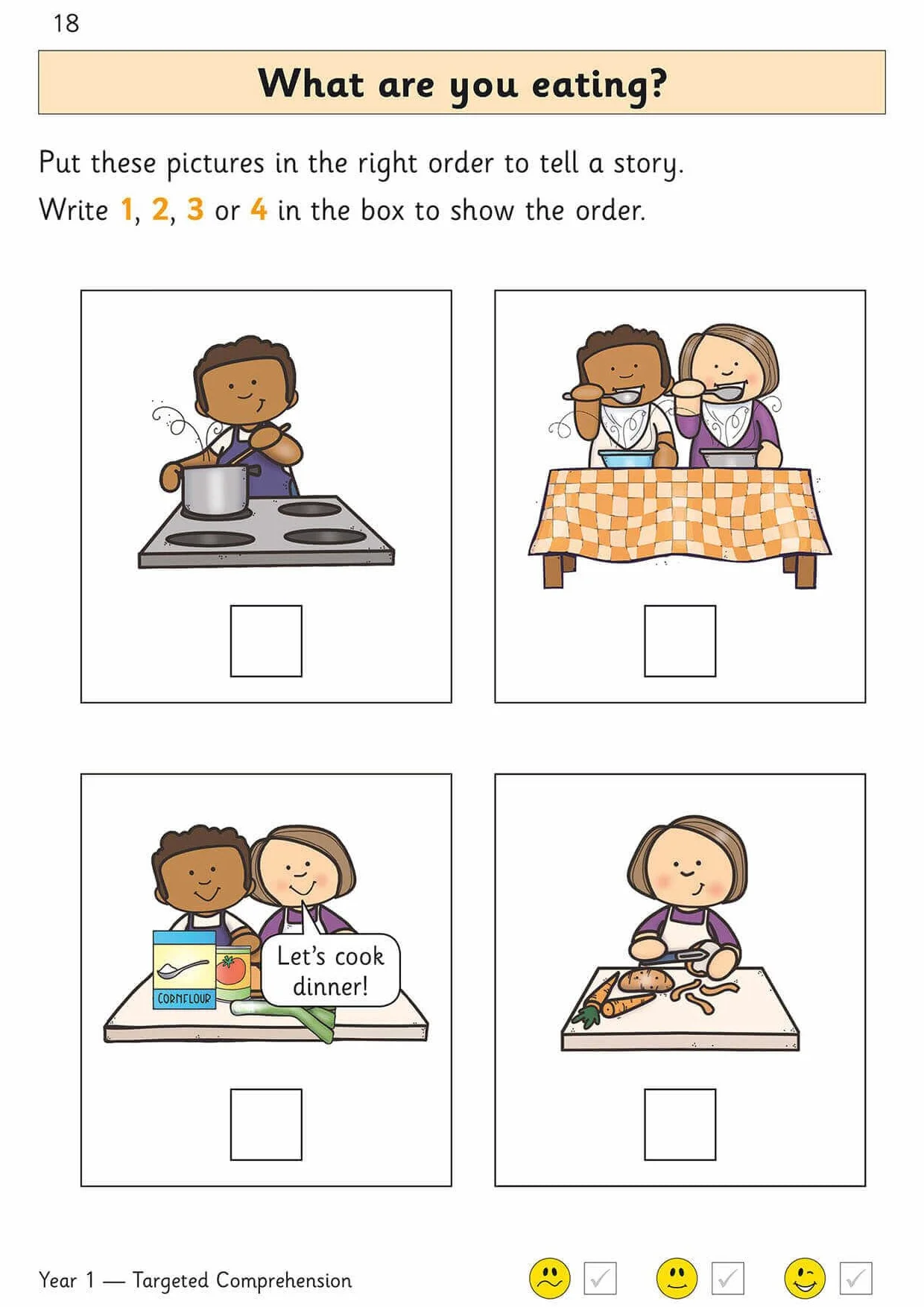 KS1 English Year 1 Reading Comprehension Targeted Question Book - Book 1 (with Answers)
