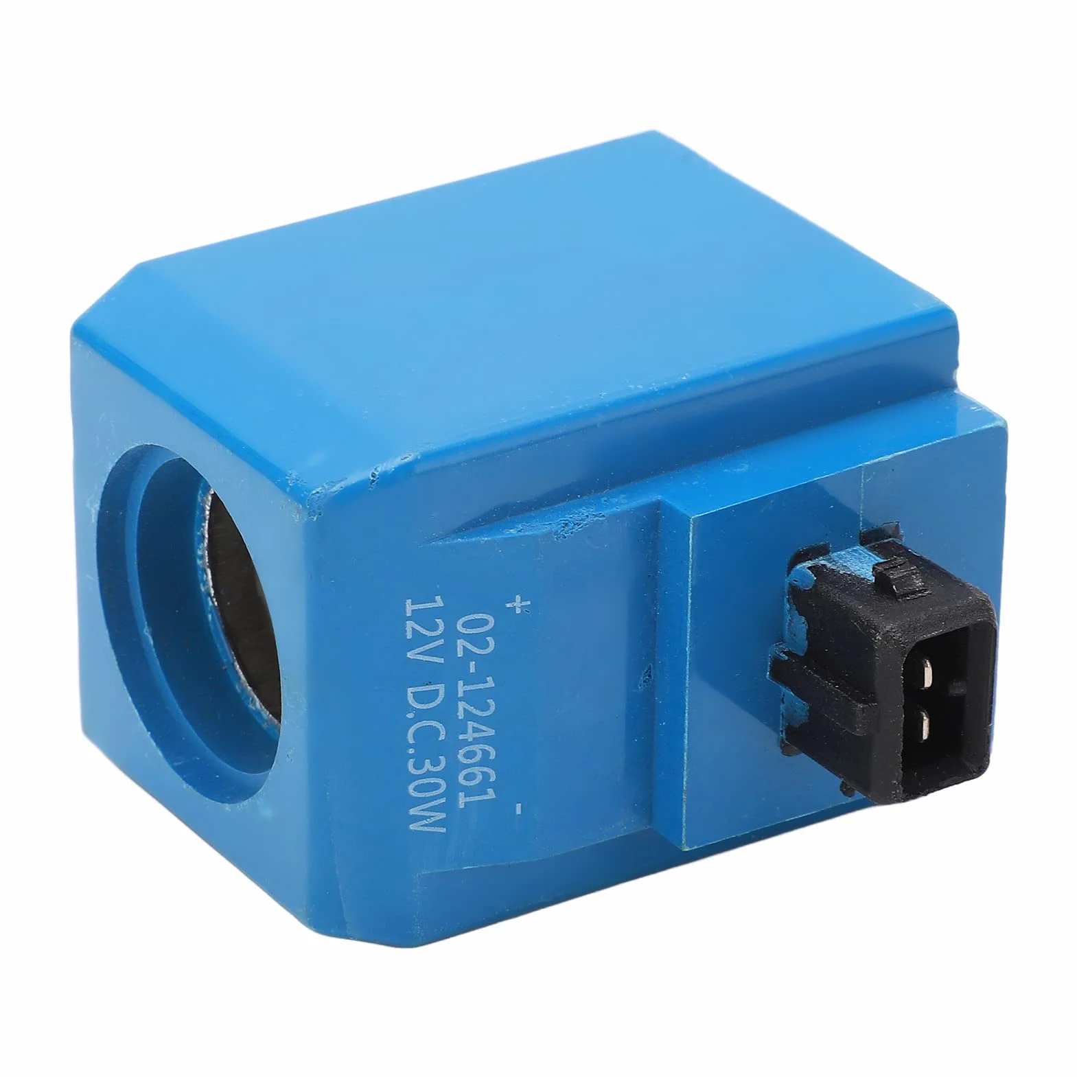 Cewka Elektromagnesu Aramox, Cewka Elektromagnesu 02-124661 12V 30W Wymiana Cewki Zaworu Elektromagnetycznego Koparki Okrągłej dla 3c 3cx 3d 3dx 4c 4cx 1400b 1550B
