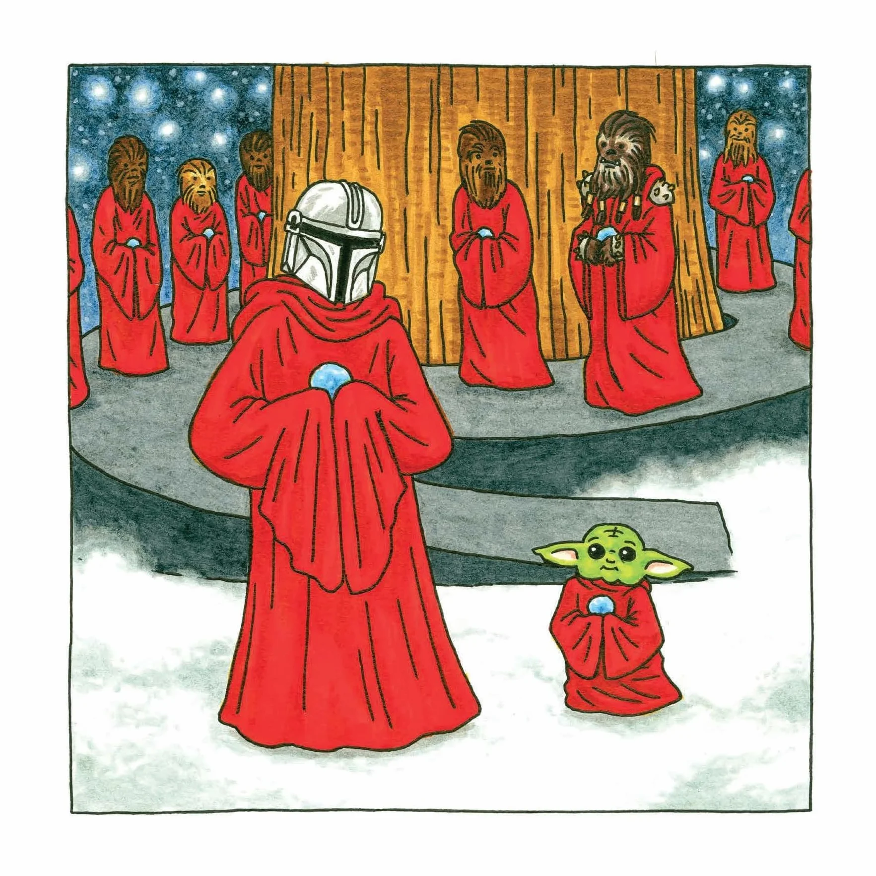 Star Wars The Mandalorian and Child 2026 Wall Calendar