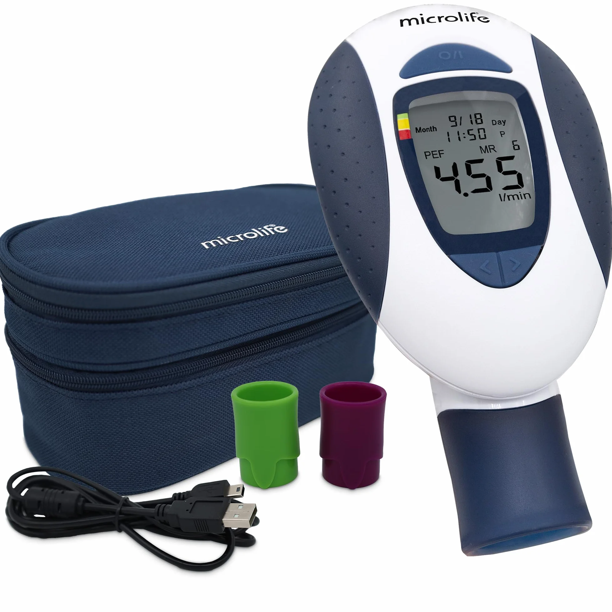 Microlife Pf-100 Microlife monitor PEF i astmy, pomiar PEF i Fev1