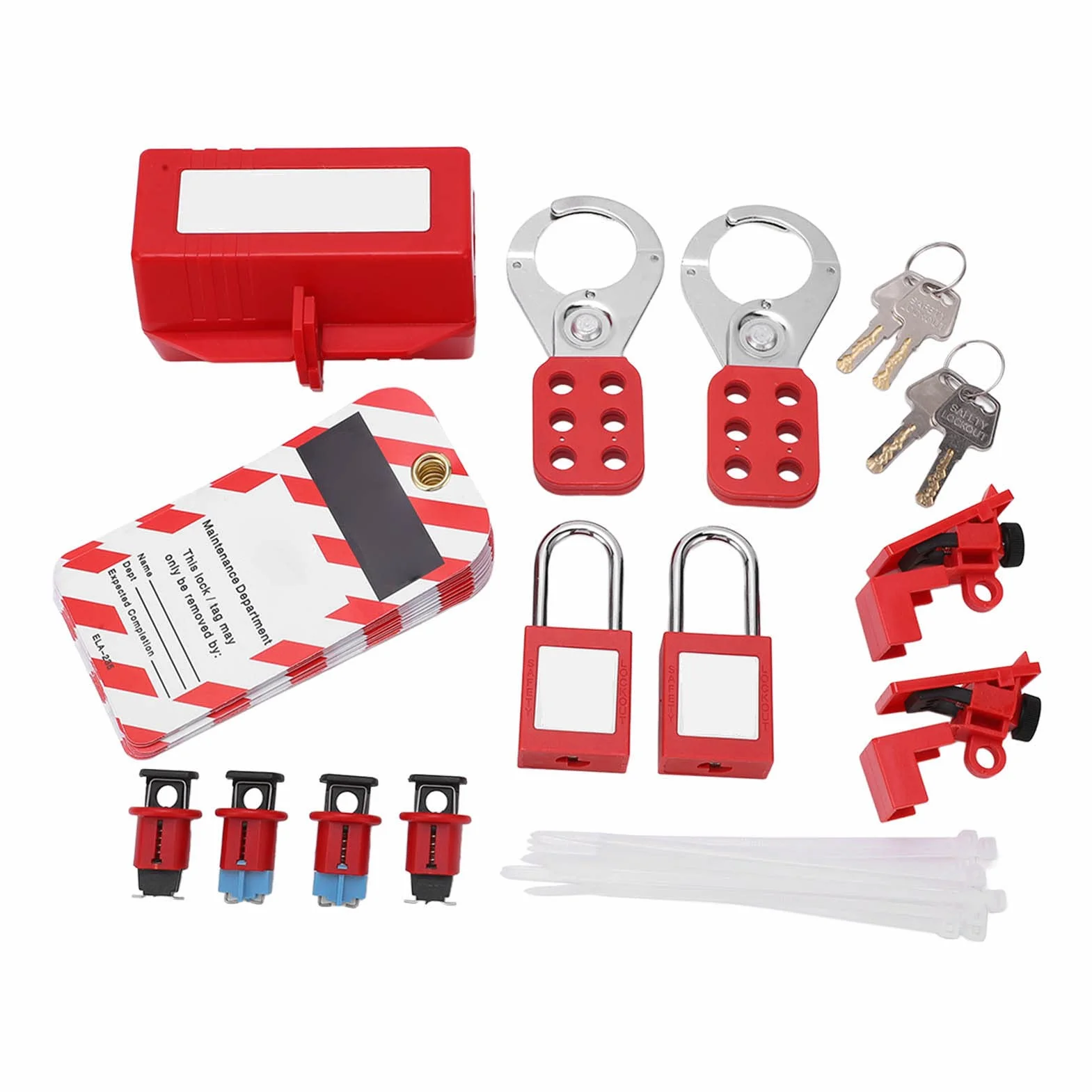 Zabezpieczenie Zasilania Elektrycznego Przerywacz Blokady Zestaw Tagout Kłódka Bezpieczeństwa Zestaw Zamków Loto do Przemysłowych Kłódek z Kluczem