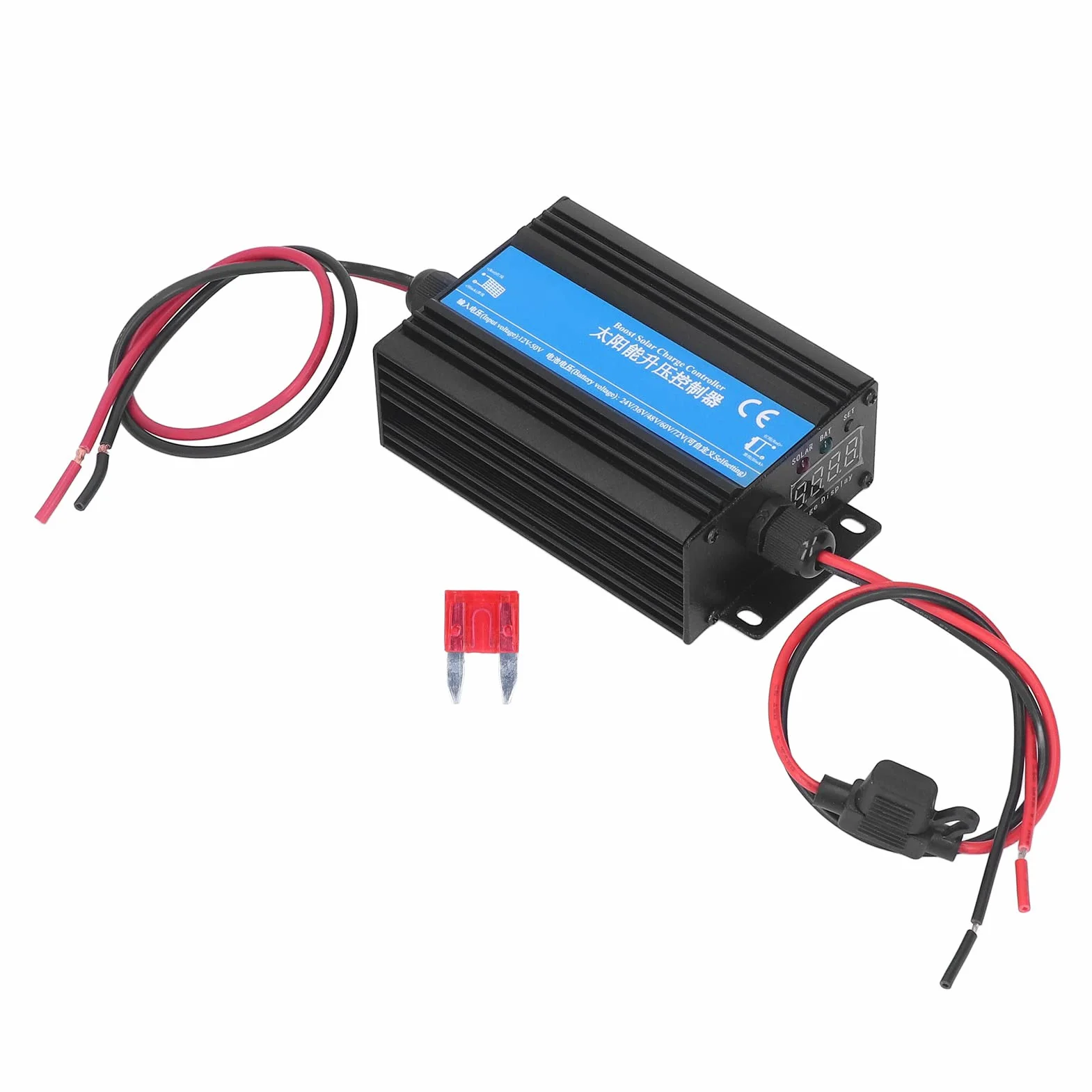 Solar Boost Controller, 24V 36V 48V 60V 72V 300W MPPT Elektryczna ładowarka Słoneczna Kontroler, Panel Słoneczny Bateria Kontrolera