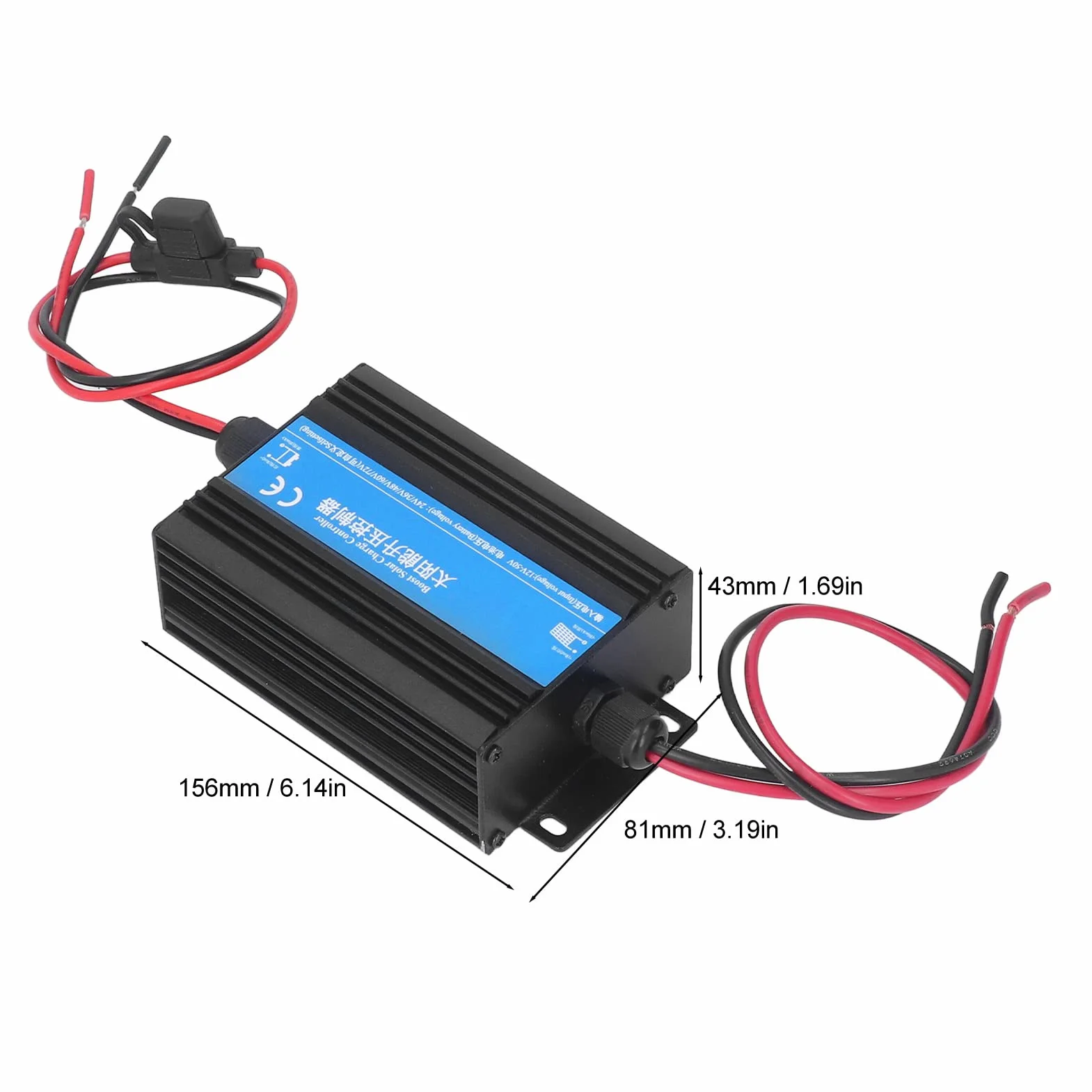 Solar Boost Controller, 24V 36V 48V 60V 72V 300W MPPT Elektryczna ładowarka Słoneczna Kontroler, Panel Słoneczny Bateria Kontrolera