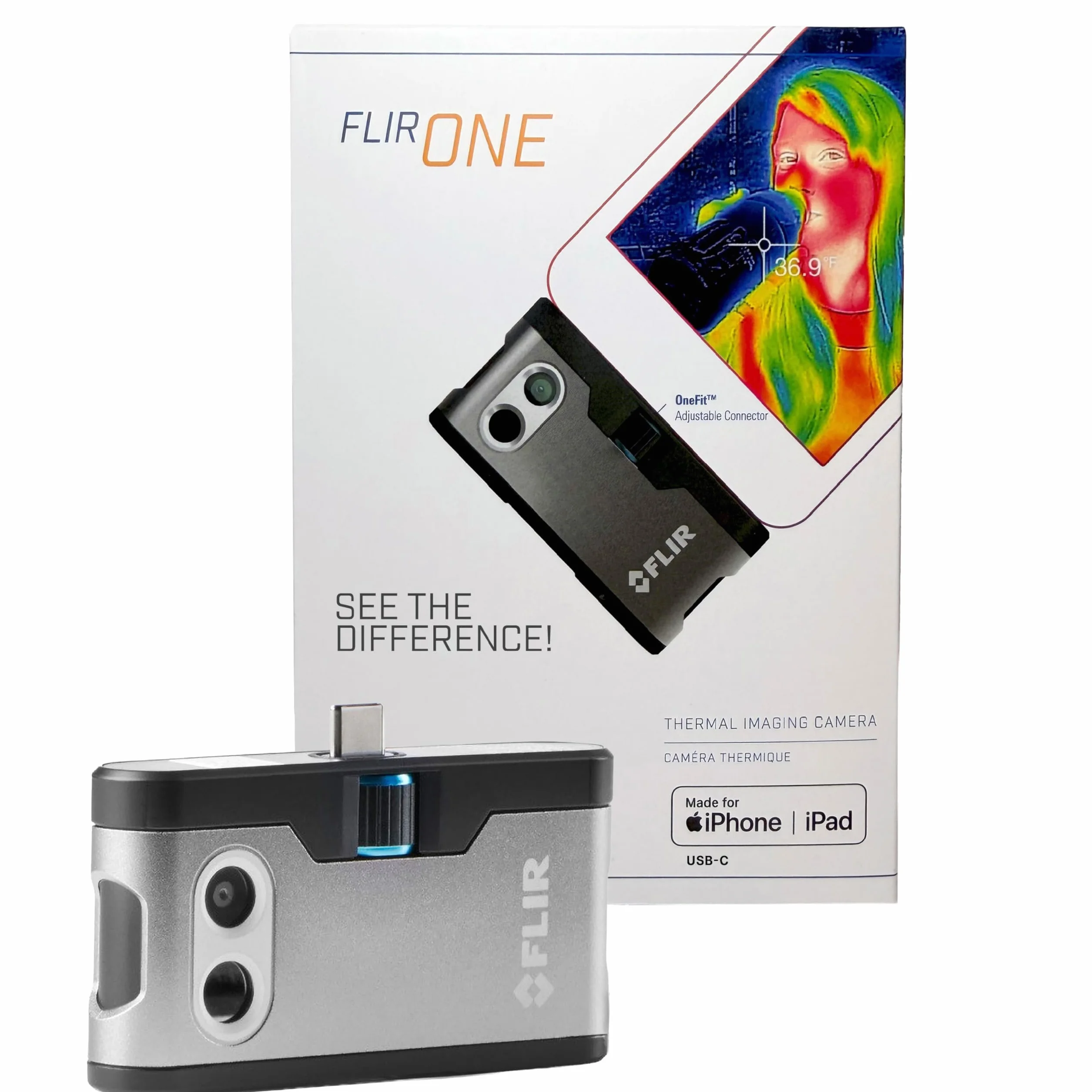 Flir One Kamera Termowizyjna Do Smartfonów iOS iPhone 15 USB-C 240x180 Superrozdzielczość