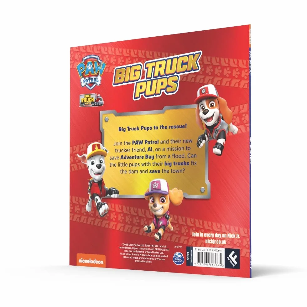 PAW Patrol Big Truck Pups Picture Book: A BRAND NEW action packed story book for 2023 from the hit Nickelodeon series.