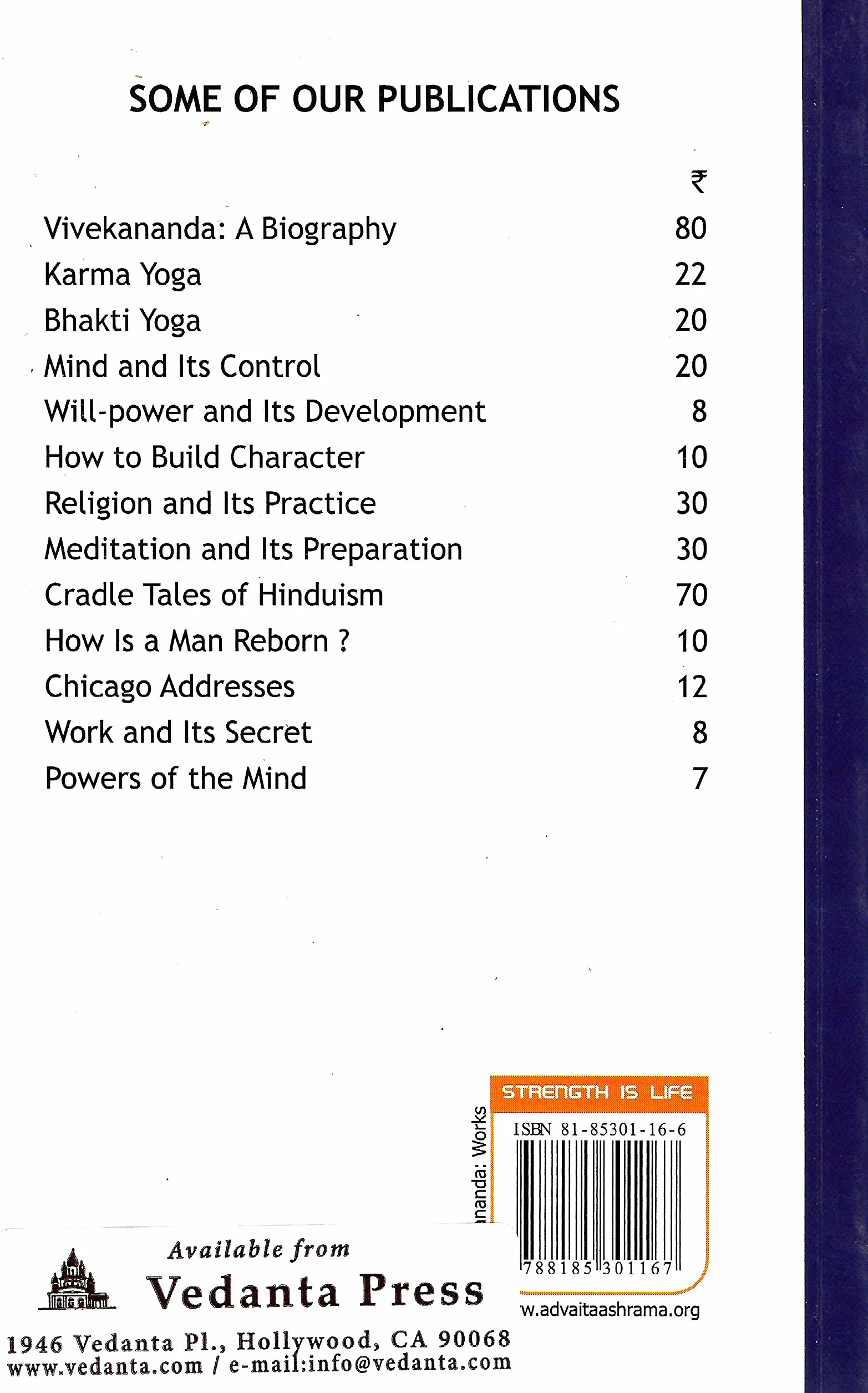 Raja-Yoga or Conquering the Internal Nature