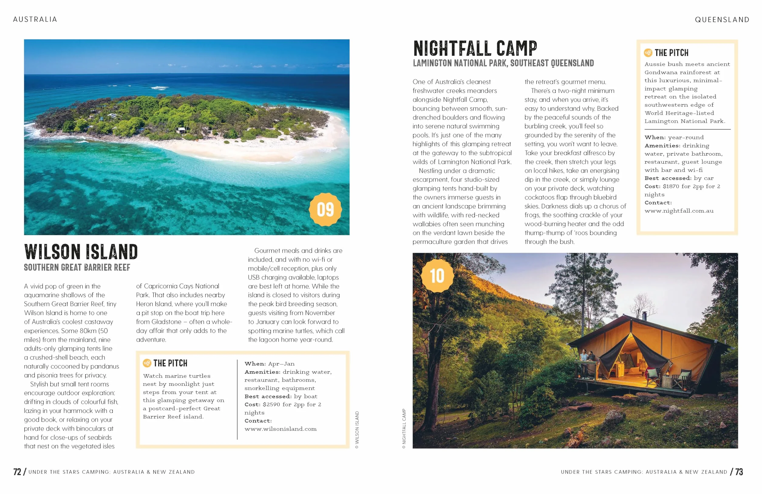 Under the Stars Australia and New Zealand 1ed -anglais-: 200 Amazing Places Beneath the Night Sky | Wild Camping to Cabins & Huts | Best Sights & Activities Nearby