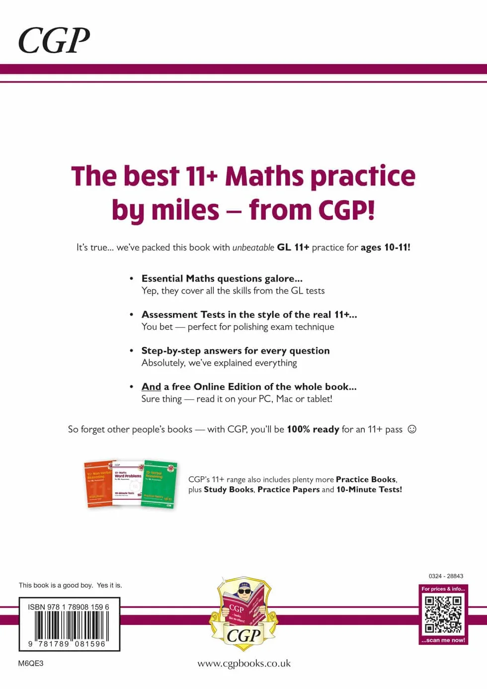 11+ GL Maths Practice Book & Assessment Tests - Ages 10-11 (with Online Edition)