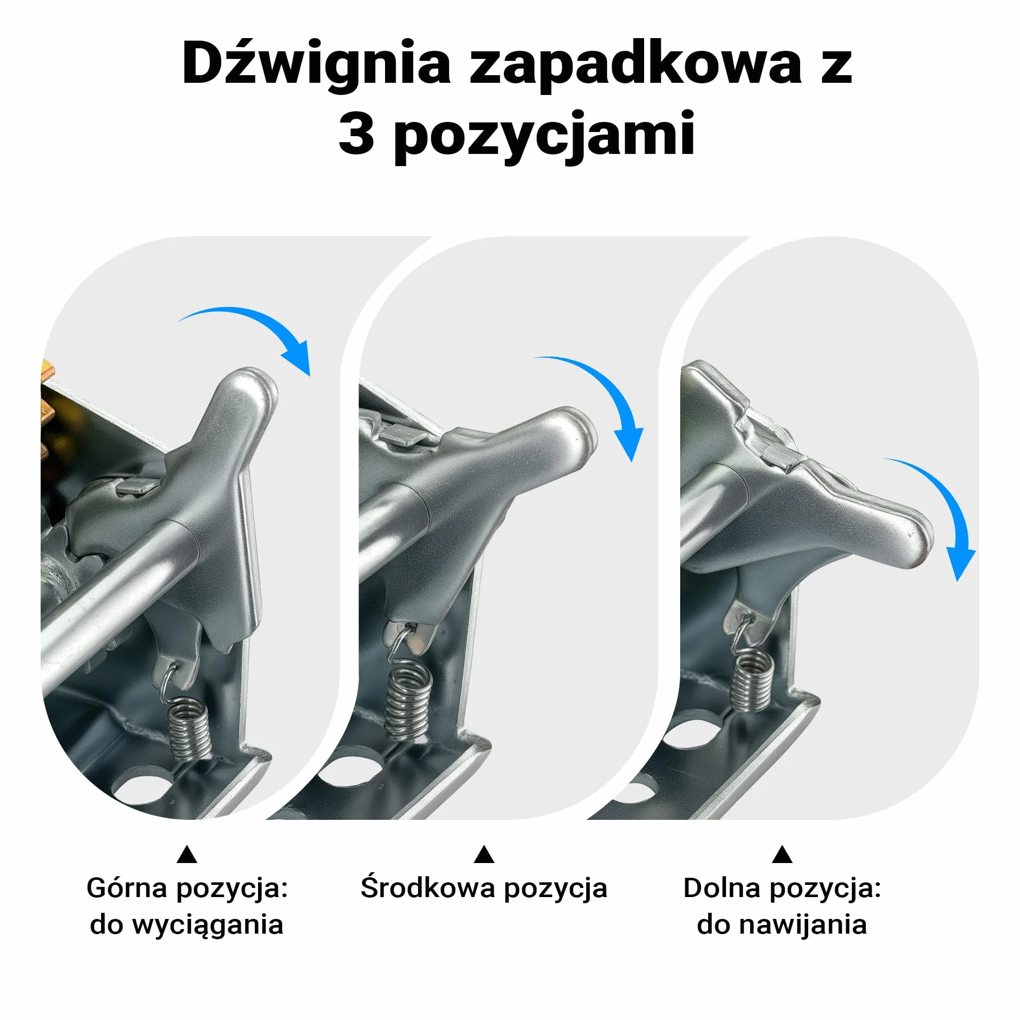 Wiltec ręczna wciągarka linowa 1100kg przełożenie 4:1 8:1 170x175x240mm lina 8m