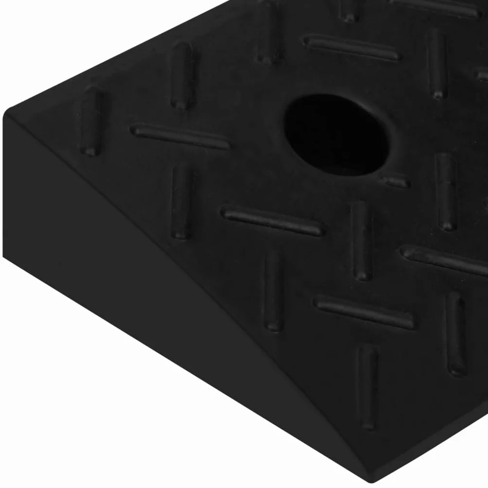 vidaXL Najazdy krawężnikowe, 2 szt., 50 x 17,5 x 5 cm, gumowe