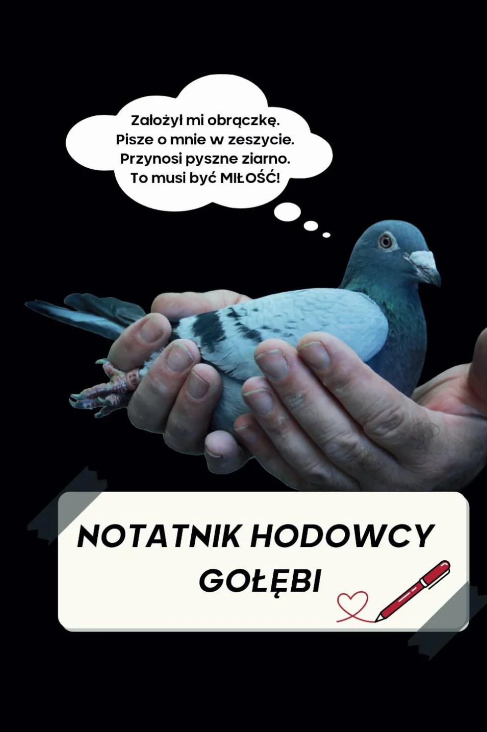 Zeszyt z gołębiem