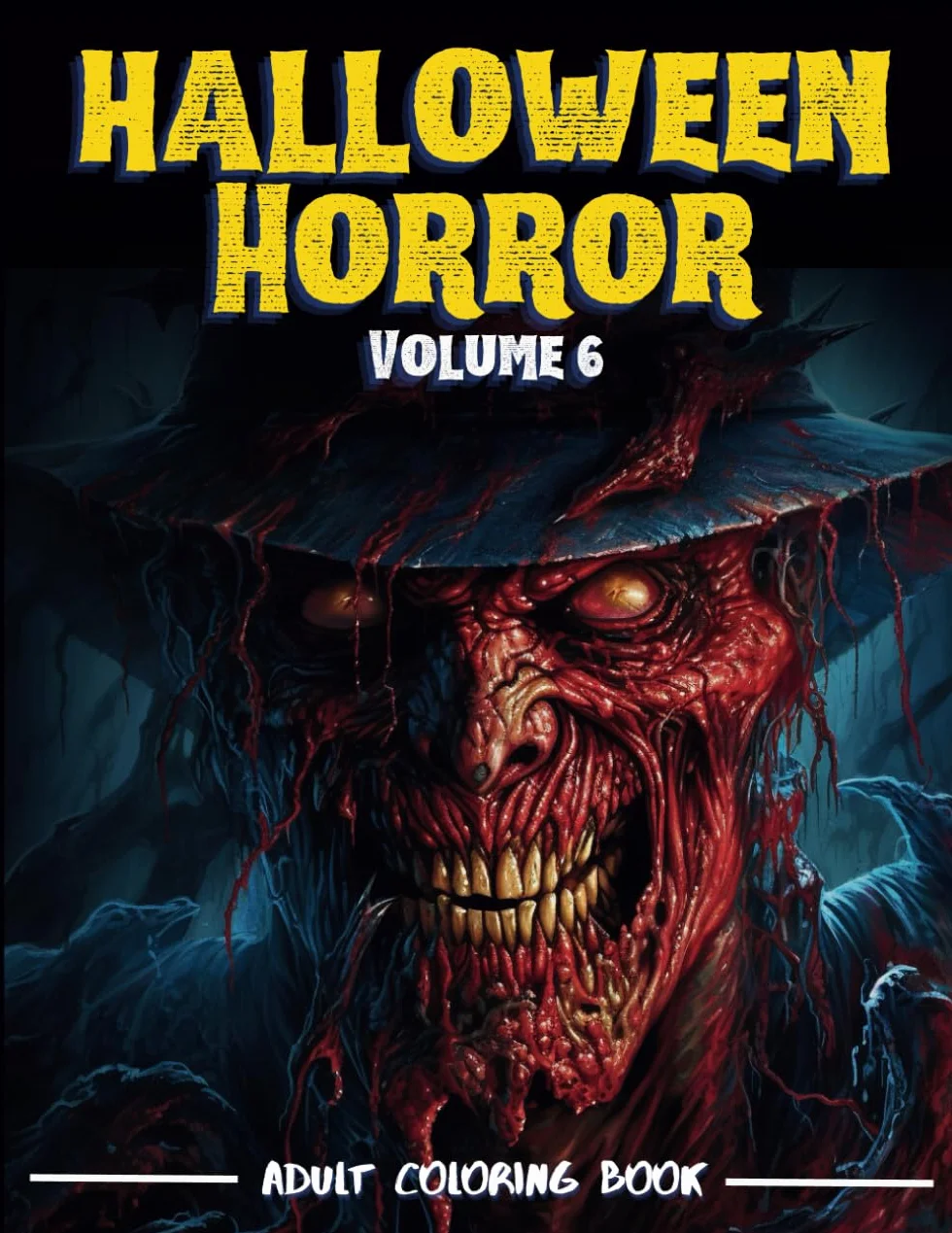 Halloween Horror Volume 6 Coloring Book for Adults