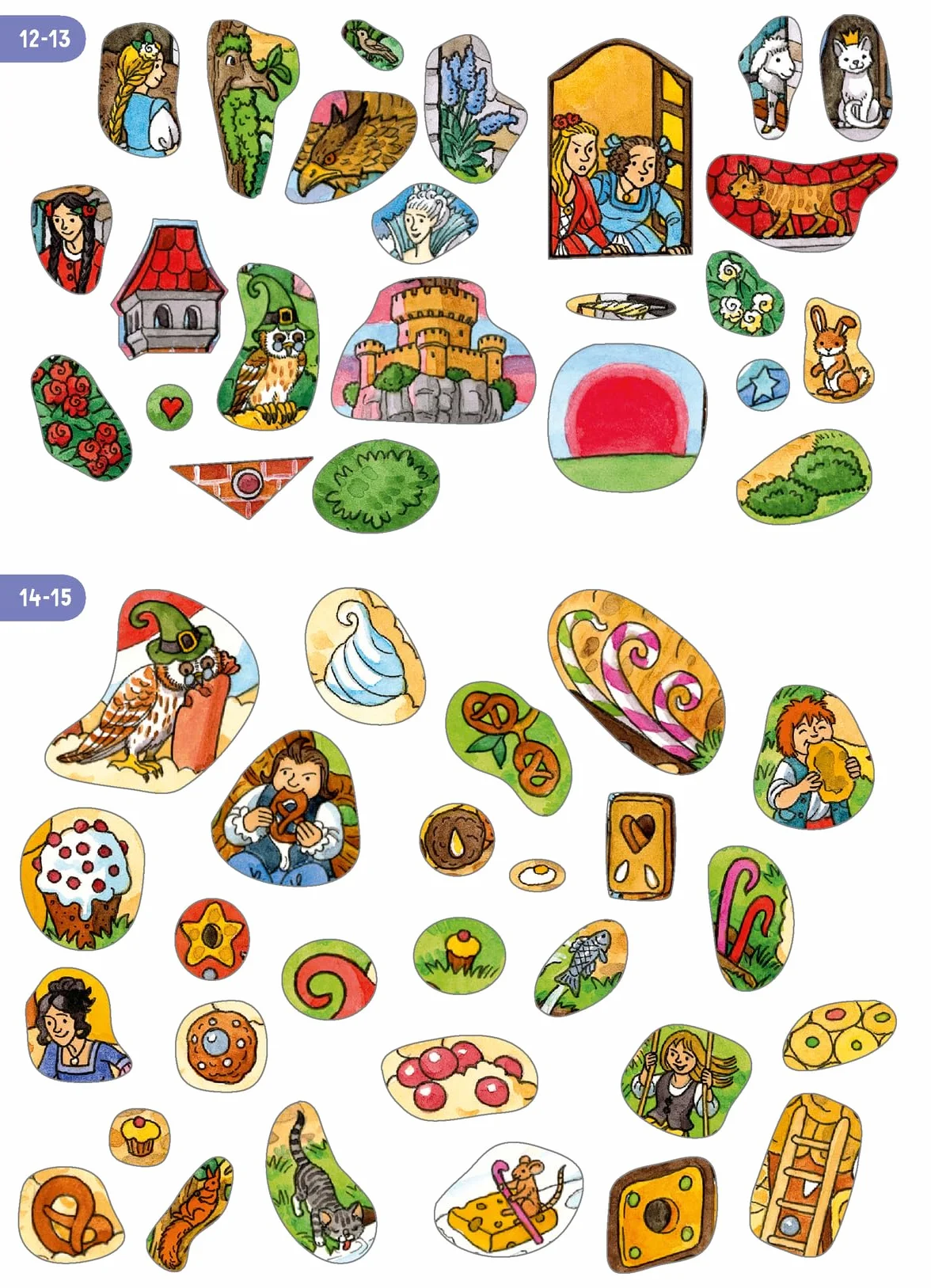 Wimmeln, Rätseln, Stickern: Märchen