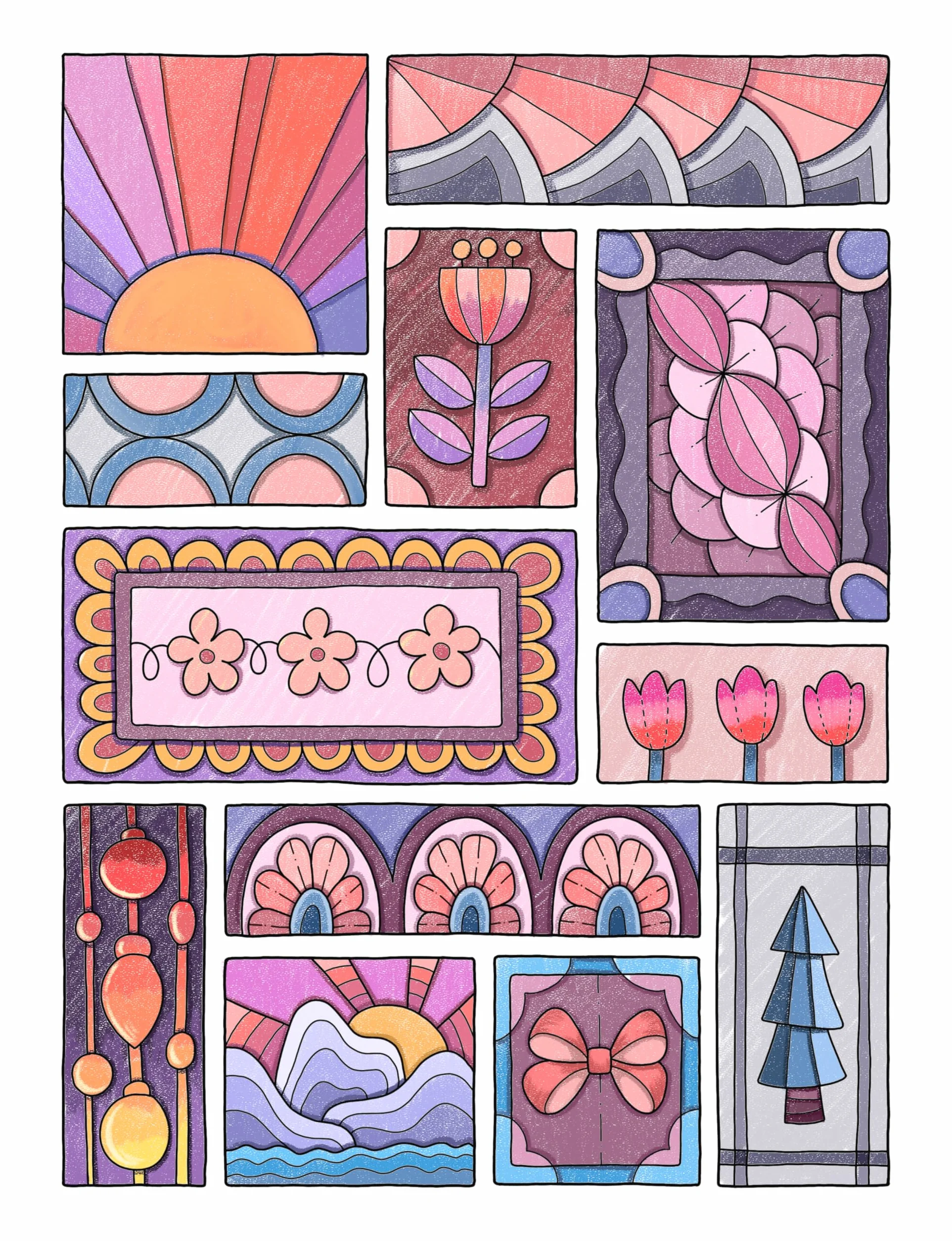 Mindfulness Patterns: Coloring Book with Creative Pattern Designs for Stress Relief and Relaxation