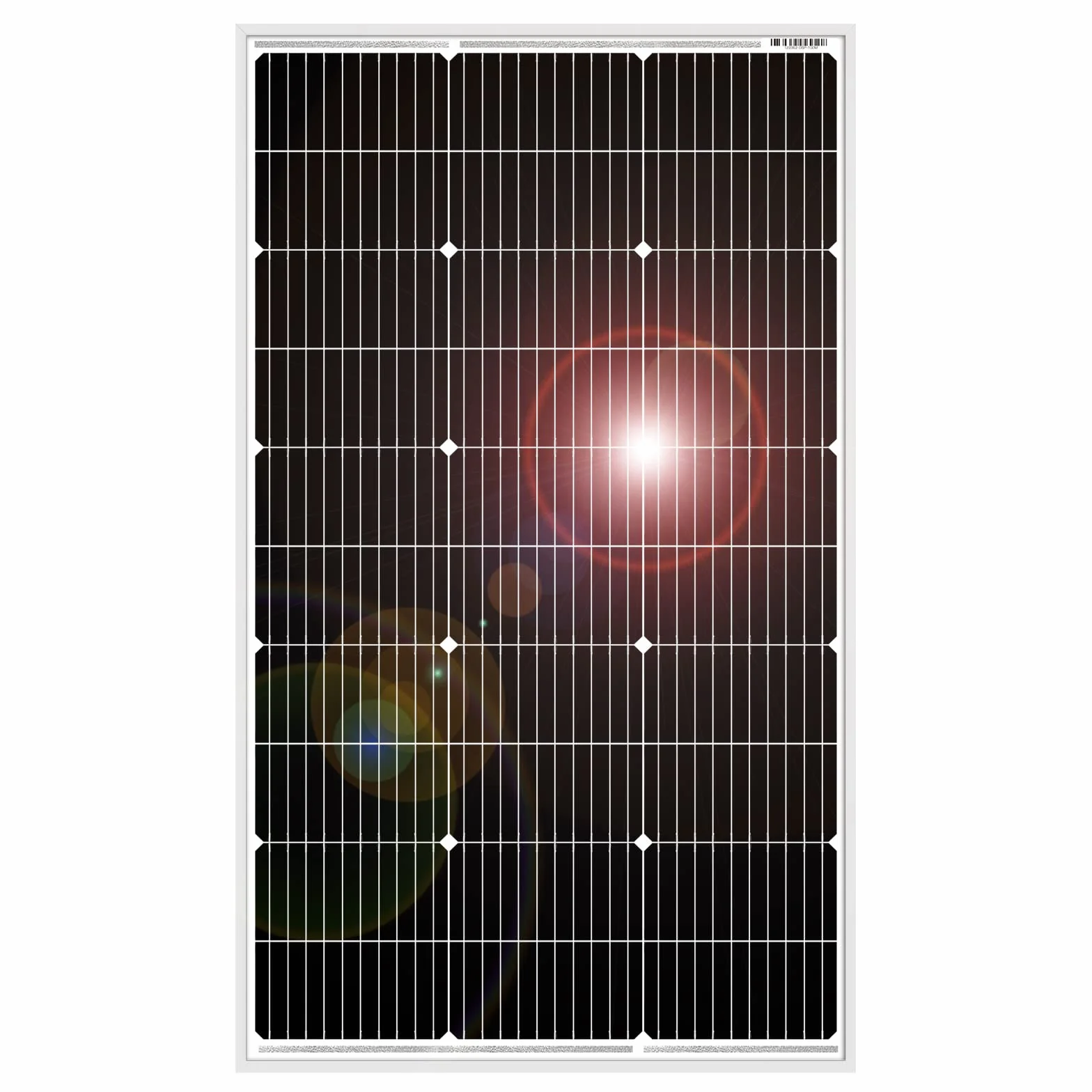 DOKIO Panel słoneczny 100 W, z atestem TÜV, monokrystaliczny moduł solarny do akumulatora samochodowego 12 V, AGM, akumulator żelowy idealny do przyczep kempingowych, na kemping, do domku ogrodowego