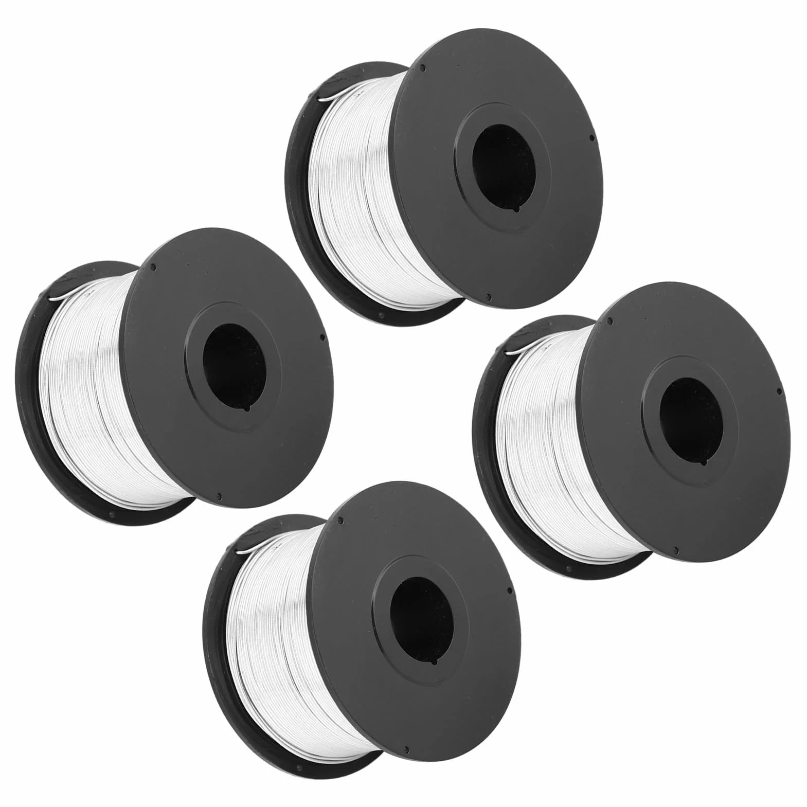 Drut Zbrojeniowy, Drut Wiązałkowy ze Stali Niskowęglowej, 4 szt. 110 M 0,8 Mm Rolki Drutu Zbrojeniowego, Miękki i Elastyczny do Automatycznej Maszyny Wiążącej