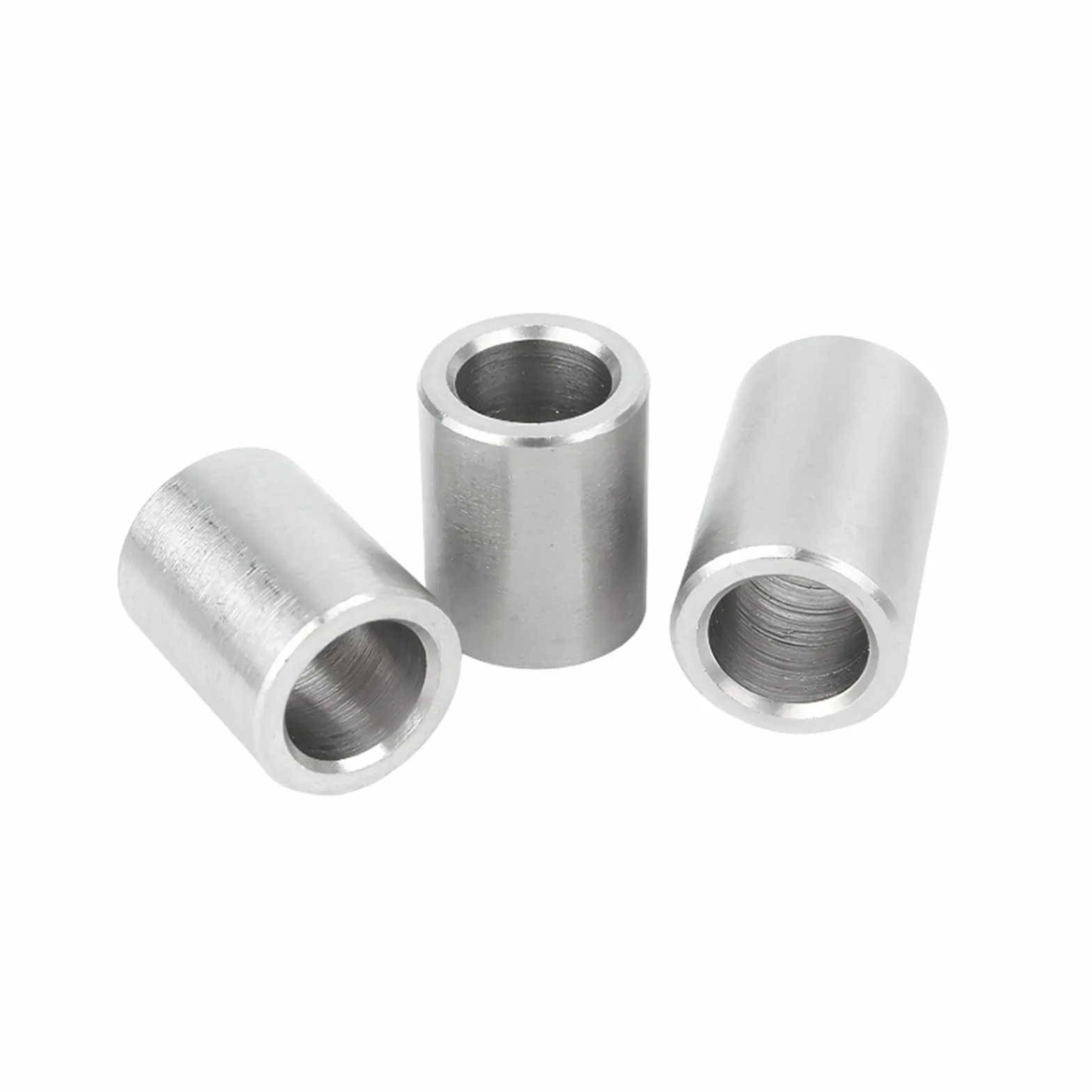 Stainless Steel Hollow Bearing Bushing，5pcs Stainless Steel Cylindrical Bearing Sleeve, ID 10mm, OD 18mm, Height 8mm-20mm, Bearing Support Sleeve Spacer(10x18x20mm(5pcs))