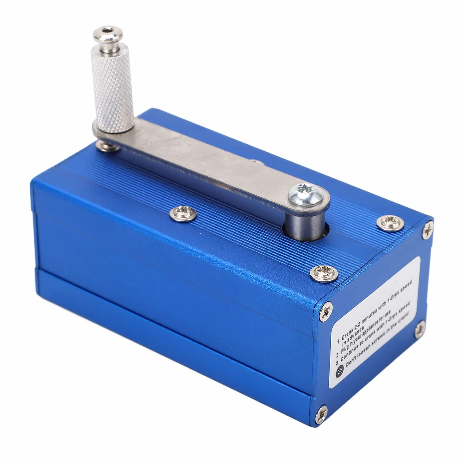 Generator Ręczny Korbowy z Ładowarką do Telefonu 3W-4W, Przenośny Światło COB dla Użytku Awaryjnego, Stop Aluminium, Emergency Power Bank