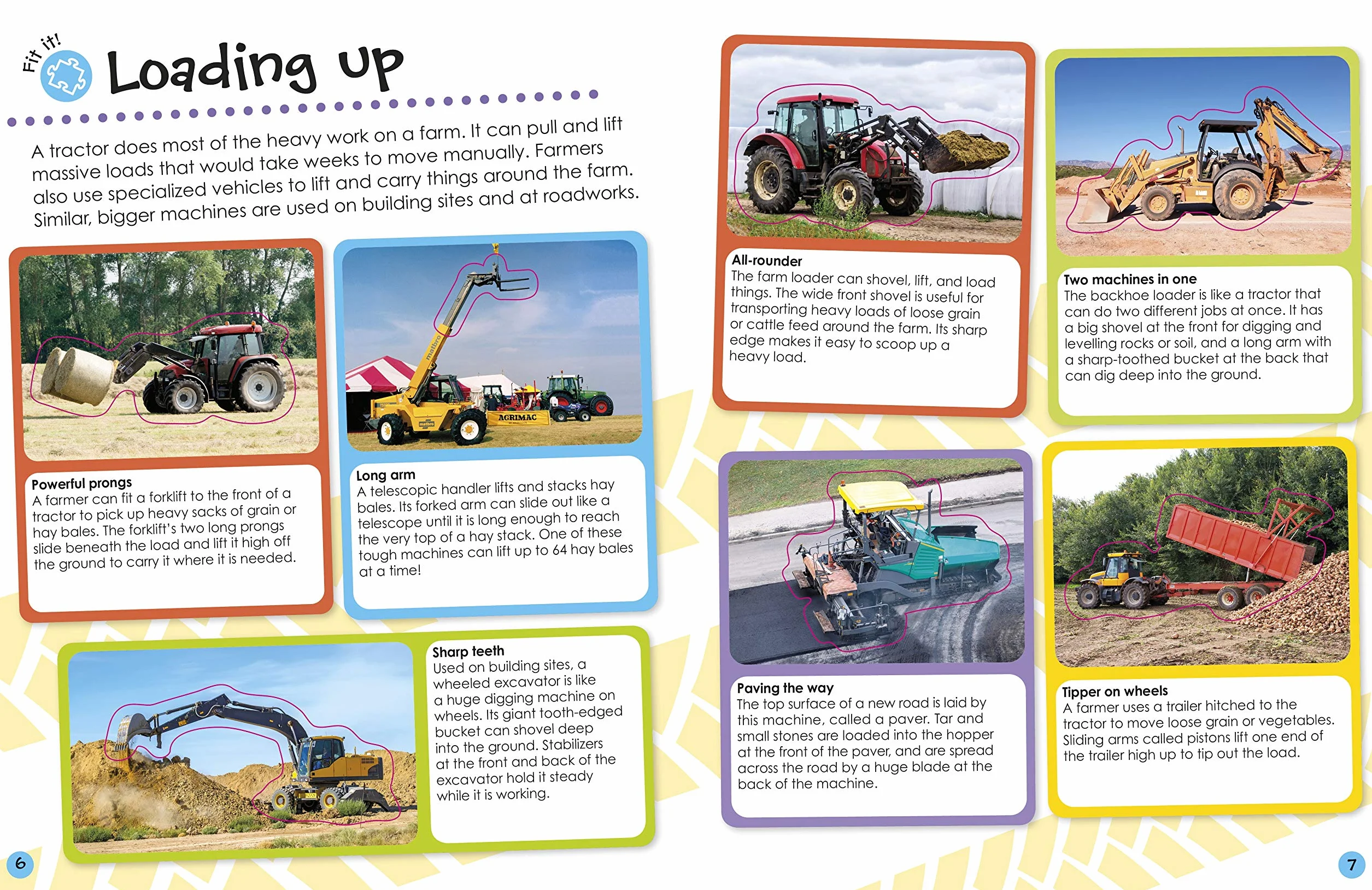 Ultimate Sticker Book Tractor: More than 250 Reusable Stickers of Farm Vehicles and Machinery