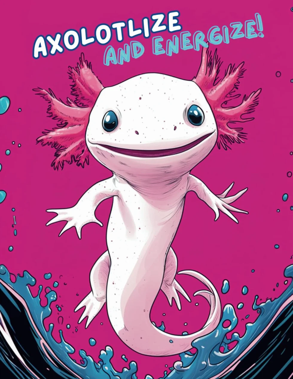 Axolotlize Your Creativity – Fun Notebook for Kids and Teens: Inspire Imagination and Keep Ideas Flowing (A4, 100 Pages, Lined)
