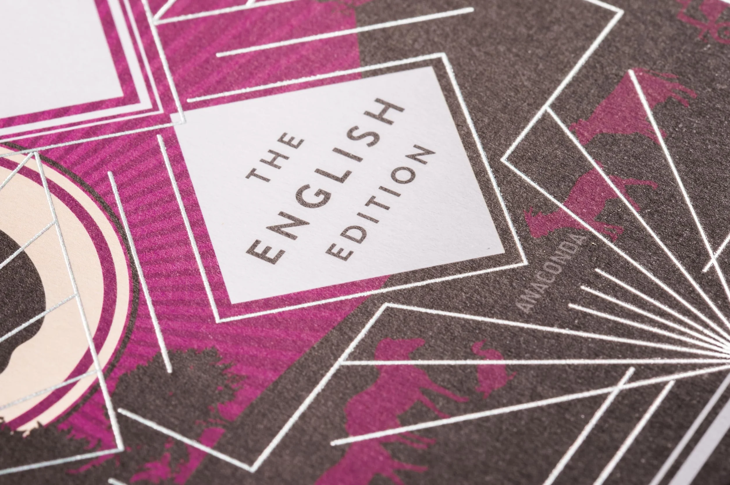Animal Farm by George Orwell. English Edition: A special edition hardcover embossed with silver foil