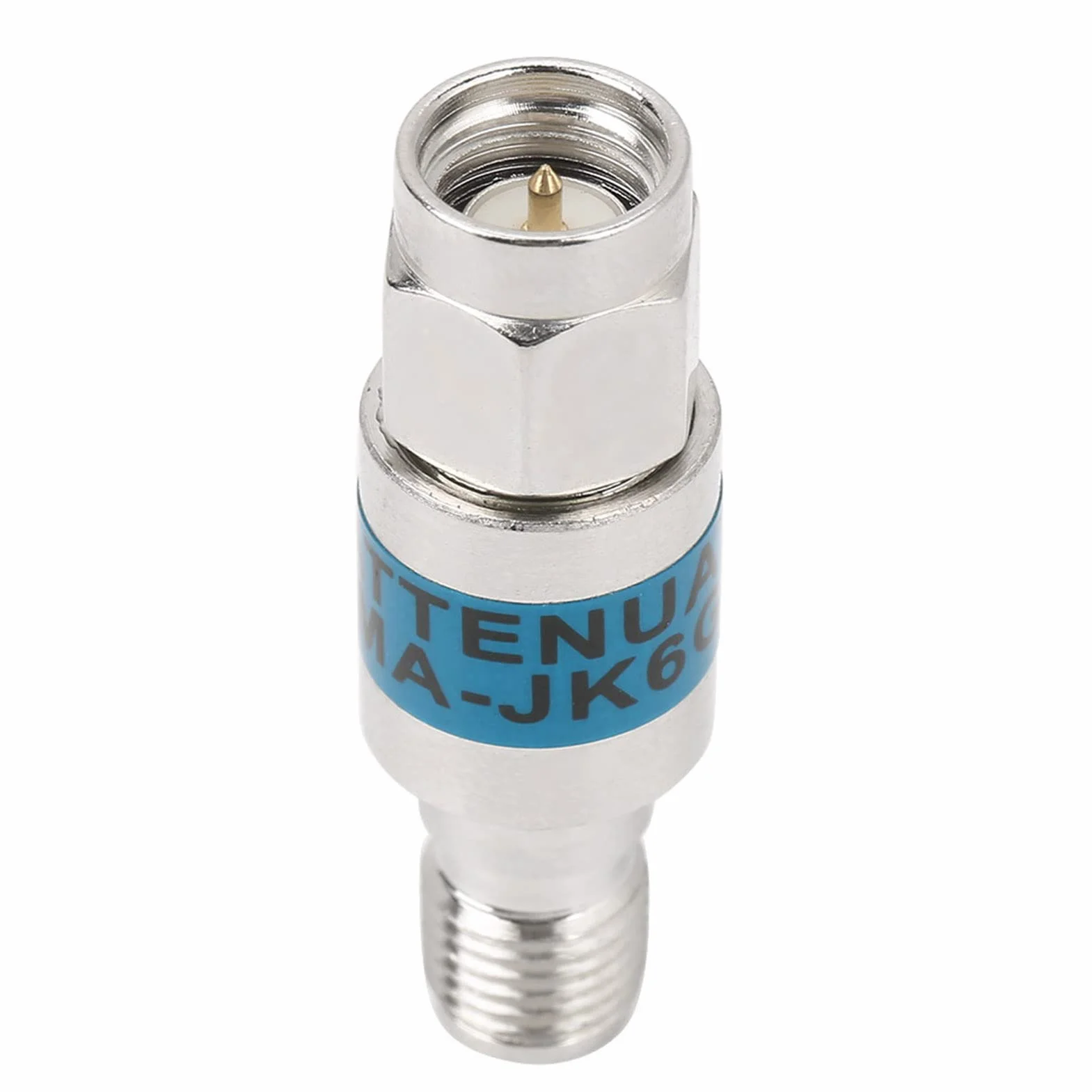 3 Szt. Tłumik Sma-Jk Męski do Żeńskiego, Tłumik Koncentryczny RF 2 Watt 6 GHz 50 Ω 1-30 dB, Złącze RF Koncentryczne, Blok DC, Stałe Tłumienie (3 dB), Części Elektroniczne