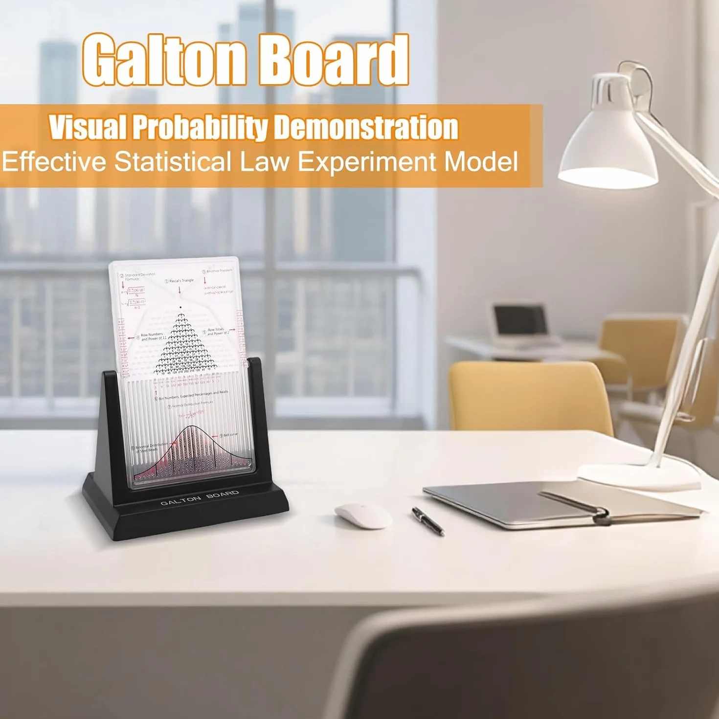 Galton Board, prawdopodobieństwo Demonstratora Efektywne prawo statystyczne Model Dalton Board Physics Lab narzędzie nauczania z 2800 metalowymi koralikami