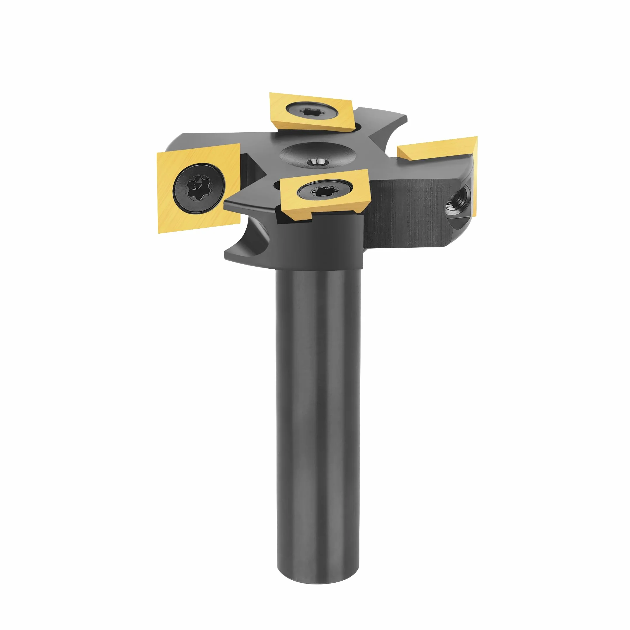 SpeTool Frez płaski, 12 mm, trzpień, 45 mm, średnica cięcia, frez płaski, frez do frezowania frezarki z powłoką ATS Płyty przekładniowe 2+2 frezy CNC Frez do drewna Frez do frezowania wałka