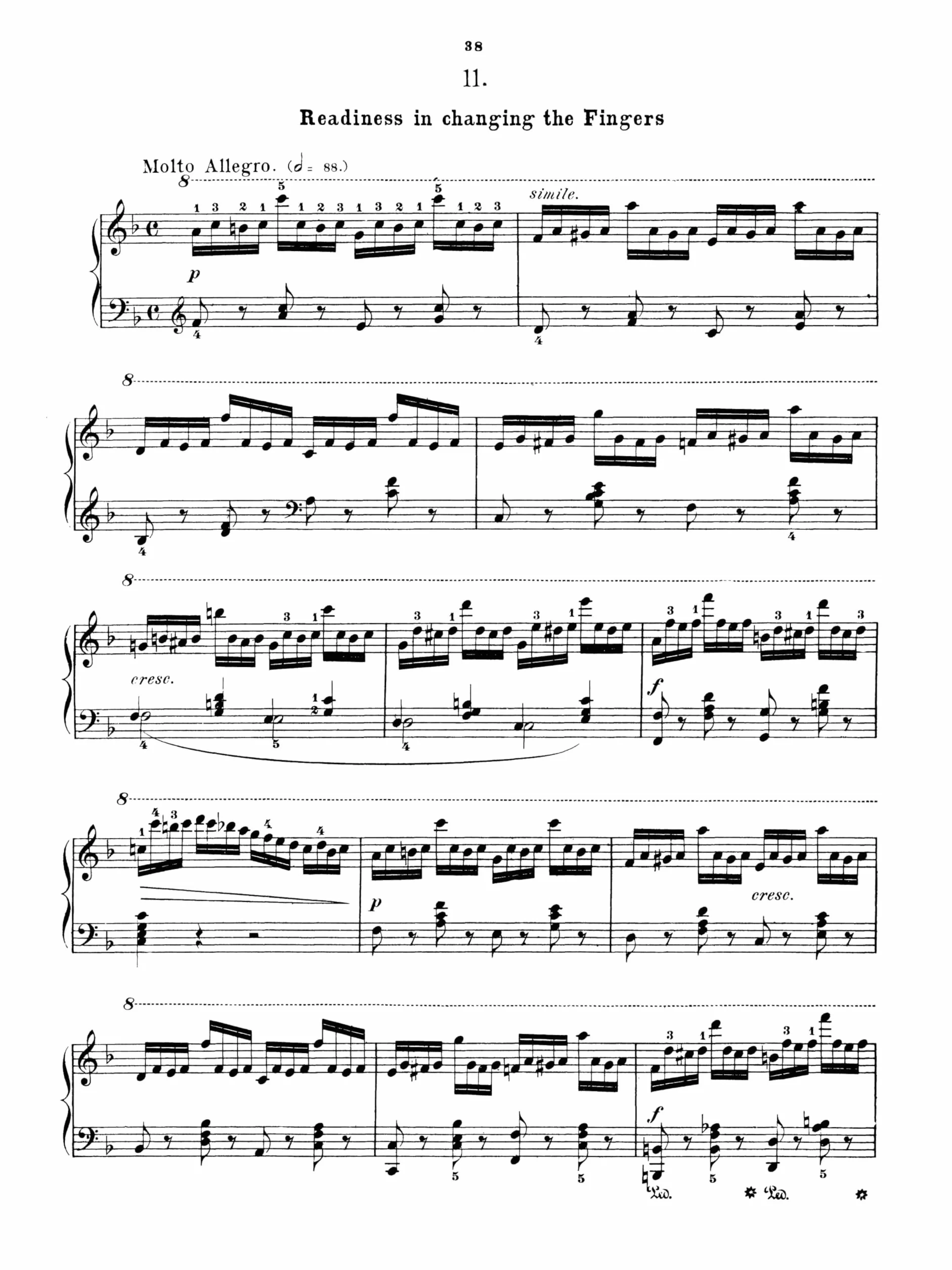 Carl czerny: the art of finger dexterity op.740 (complete) piano: Schirmer Library of Classics Volume 154 Piano Technique