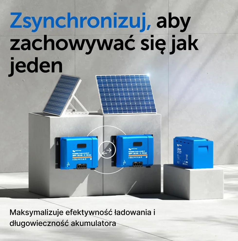 Victron Energy SmartSolar MPPT Tr VE.Can 150V 85 amp 12/24/36/48-Volt Kontroler Ładowania Słonecznego (Bluetooth)