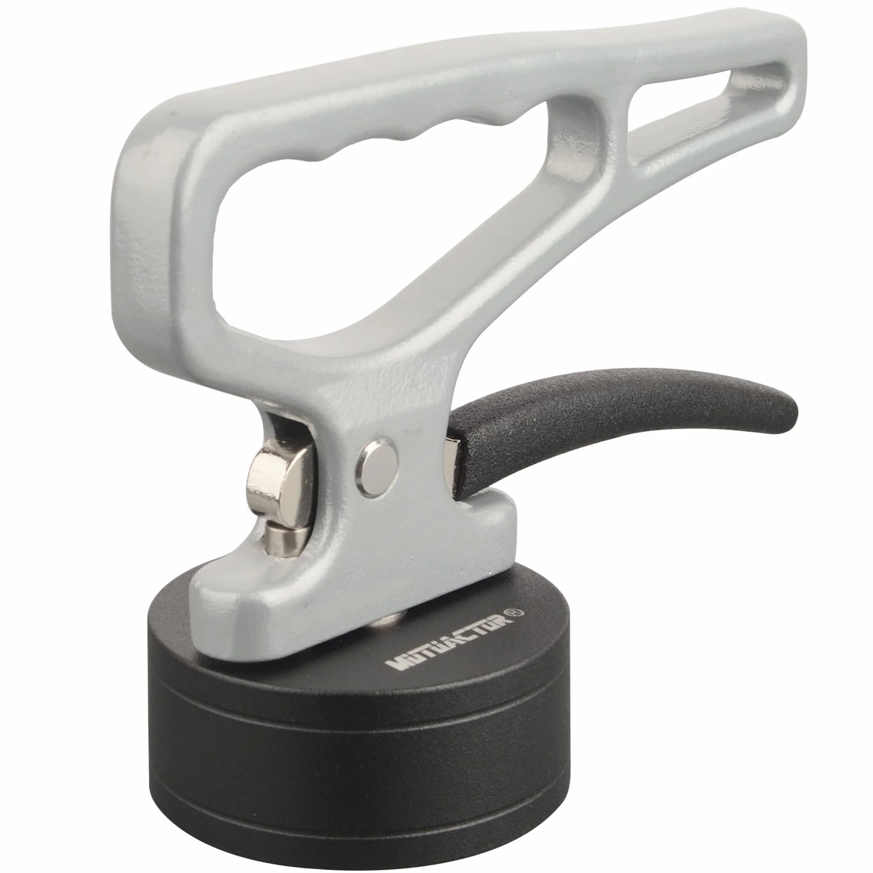MUTUACTOR Wydajny magnes neodymowy Rare Earth Magnetic Lifer, Heavy Duty magnes z uchwytem regulowanym do przenoszenia, 1 sztuka Quick Release magnetyczny uchwyt narzędziowy do uchwytów metalowych