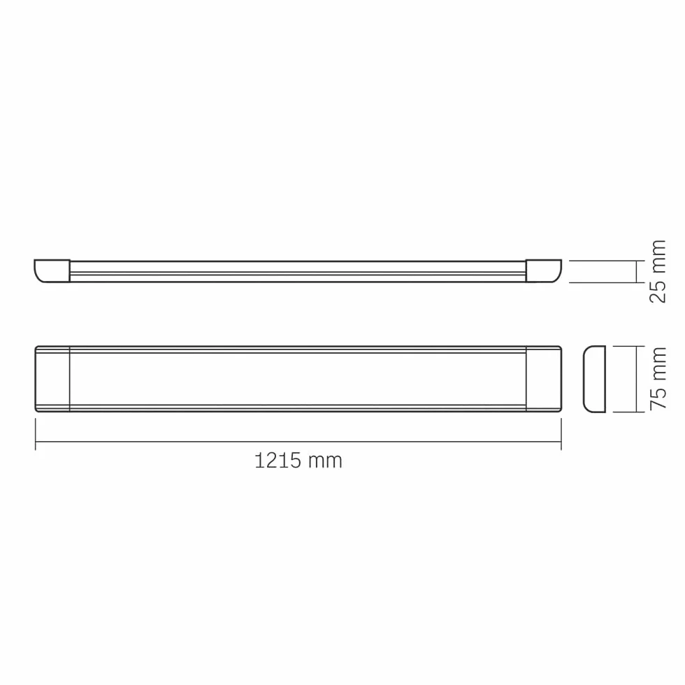Oprawa listwa oświetleniowa sufitowa natynkowa Videx 50W LED 5000lm 1,2m