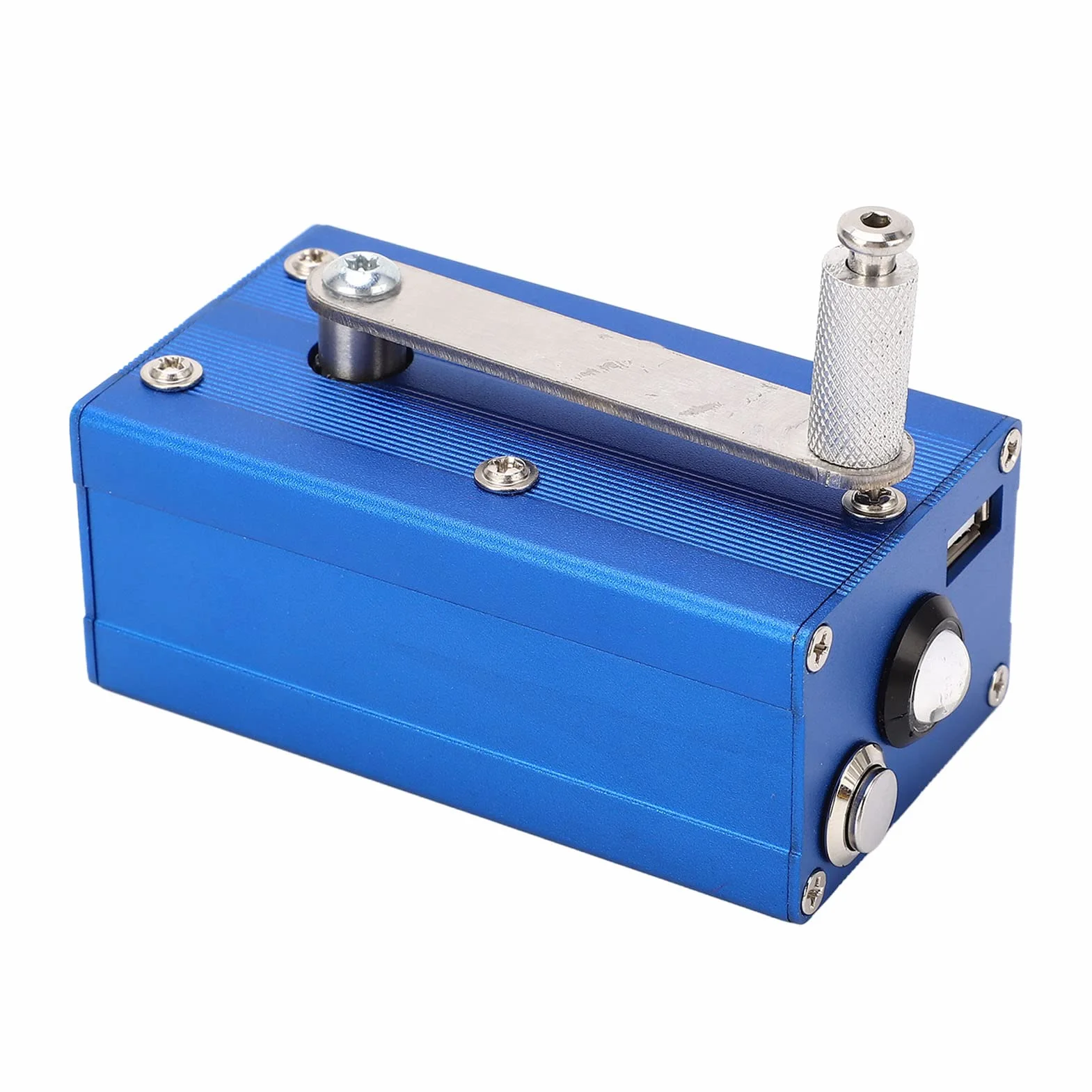 Generator Ręczny Korbowy z Ładowarką do Telefonu 3W-4W, Przenośny Światło COB dla Użytku Awaryjnego, Stop Aluminium, Emergency Power Bank