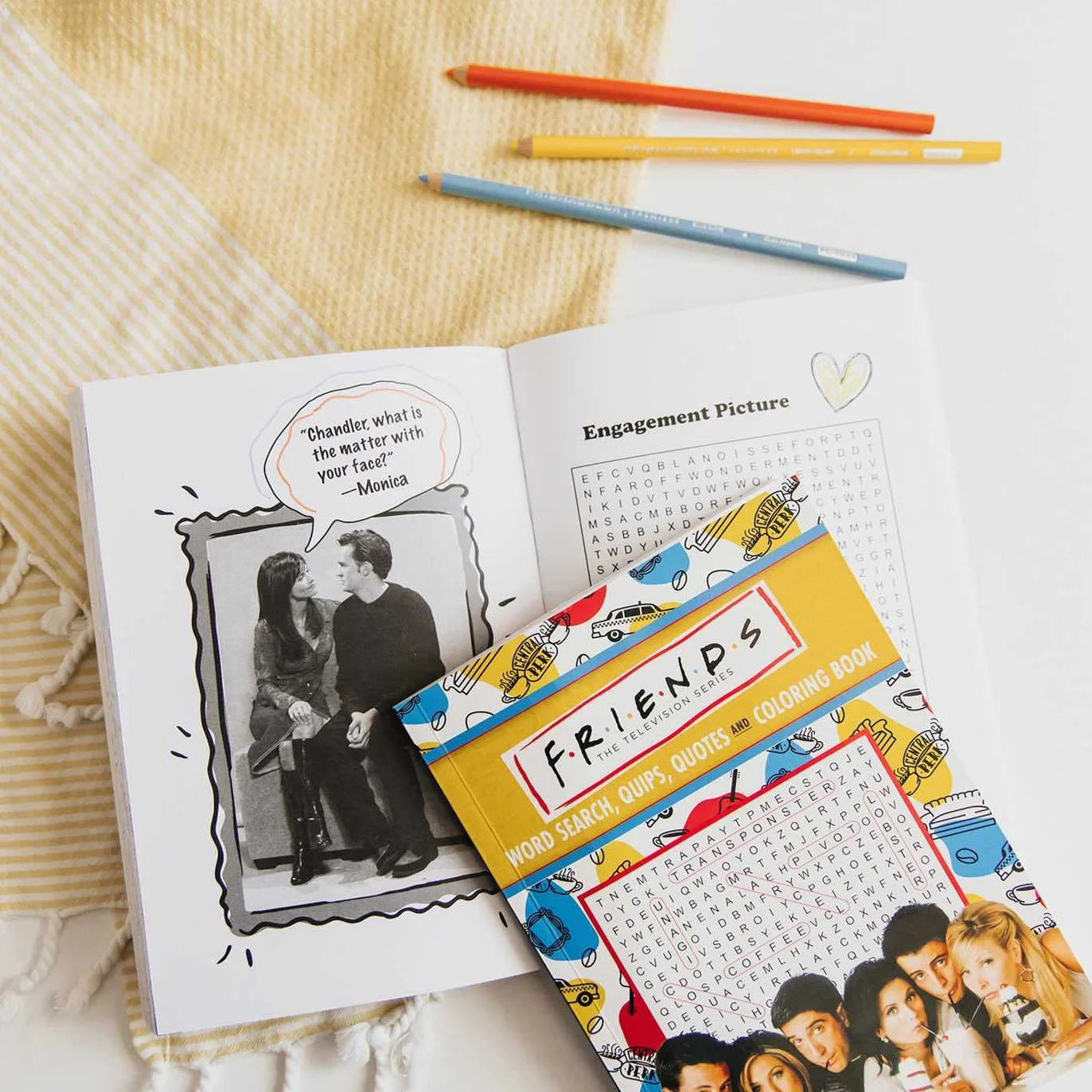 Friends Word Search, Quips, Quotes, and Coloring Book
