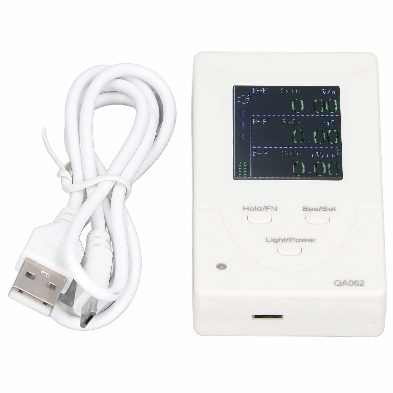 Detektor EMF Tester Promieniowania Pola Elektromagnetycznego Ręczny Miernik Trzy w Jednym USB Ładowanie Kolorowy Ekran TFT 1.8 Cala