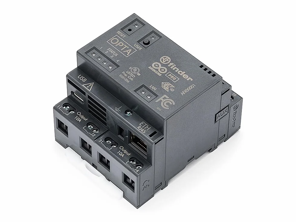 Arduino Opta RS485 [AFX00001] – przemysłowy kontroler IoT z komunikacją RS485, cyfrowym wejściem/wyjściem, wejściami analogowymi i obsługą Modbus do automatyzacji i sterowania